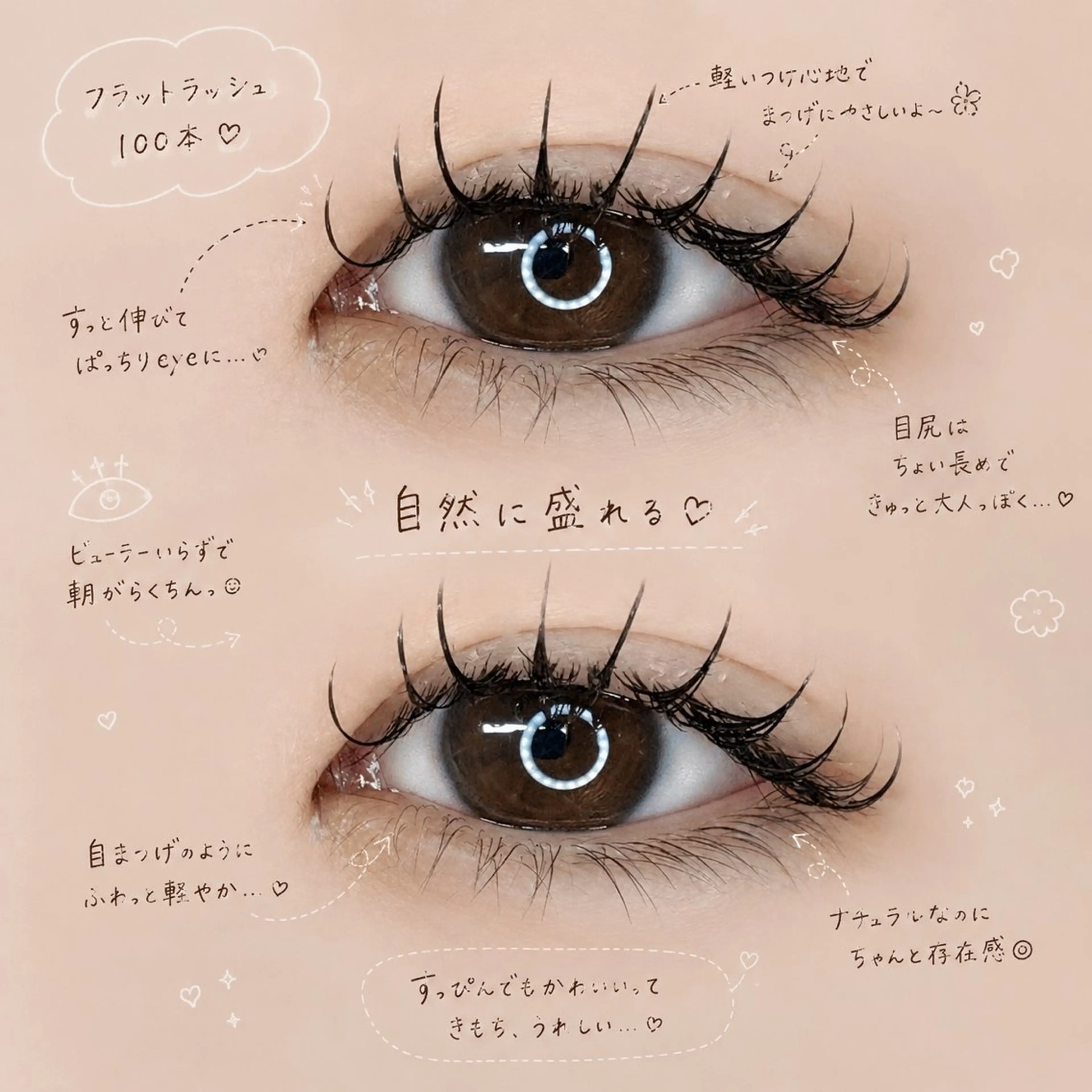 フラットラッシュ120本🍀の写真