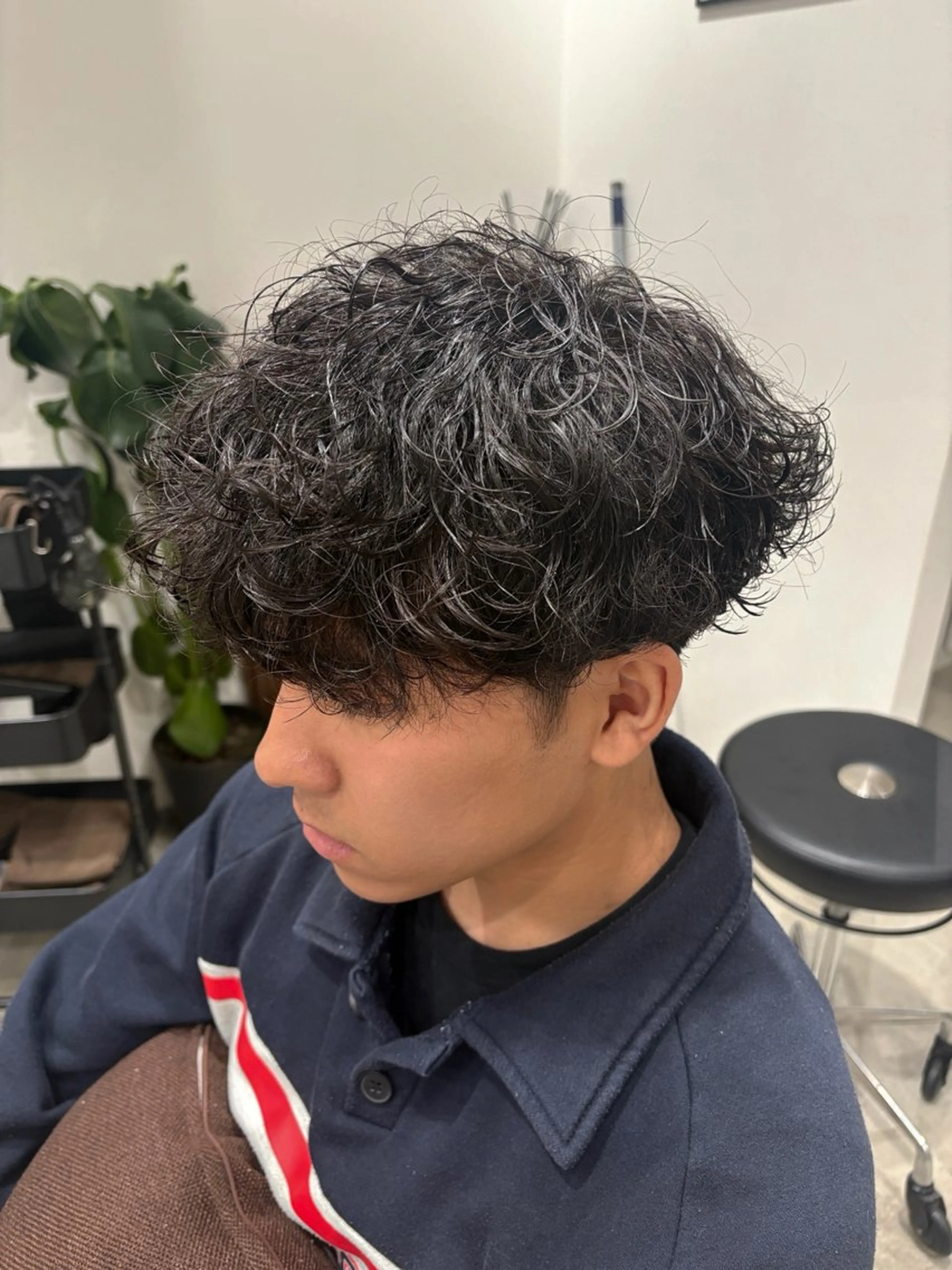 ショート パーマ メンズ メンズパーマ カット パーマ 垢抜けメンズカット/ 毛流れパーマ/ユウトのヘアスタイル