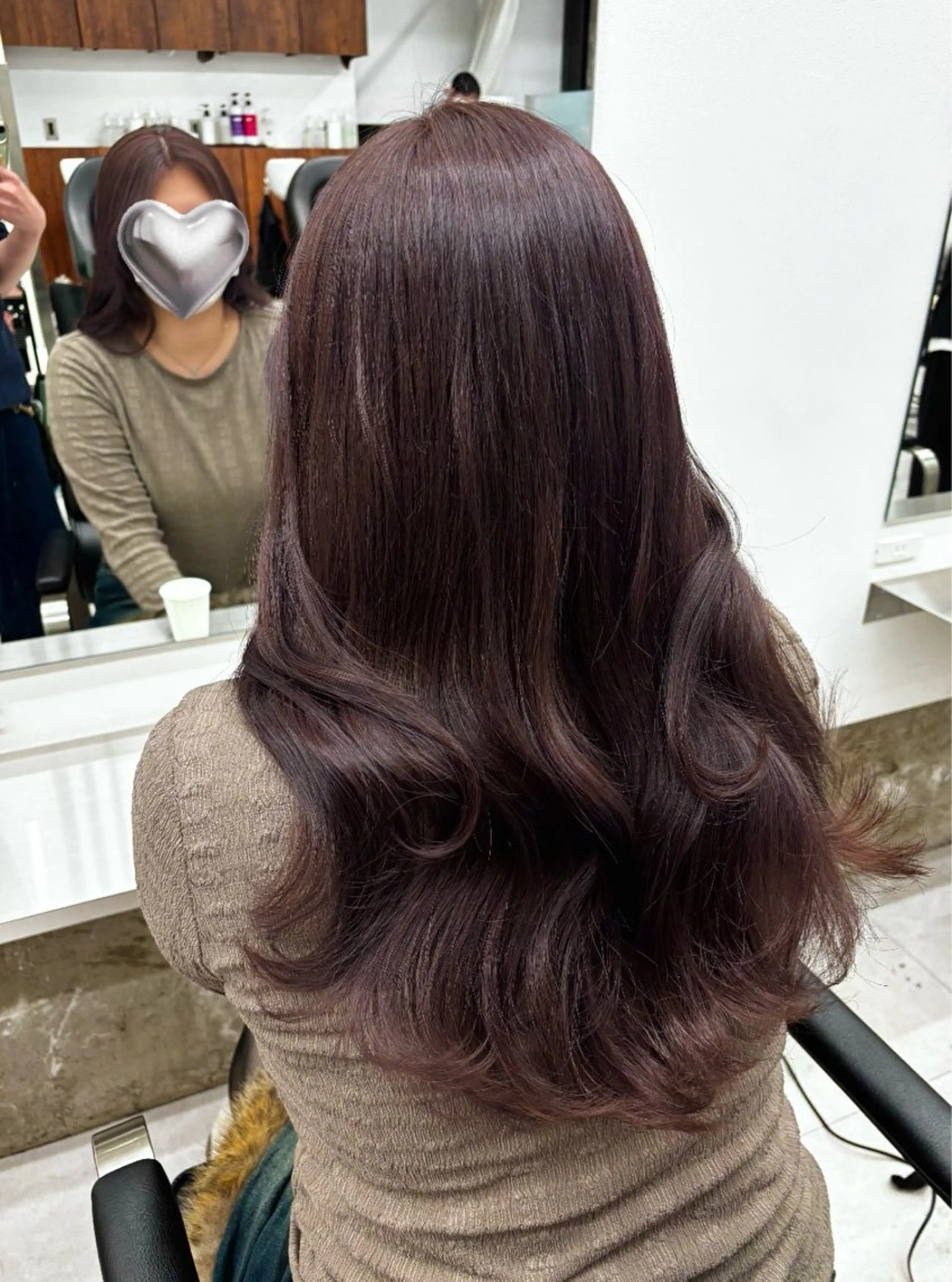 セミロング カラー ブラウンカラー ラベンダーカラー ラベンダーブラウン カット ヘアカラー トリートメント うる艶カラー ✨🧸KOTAROのヘアスタイル