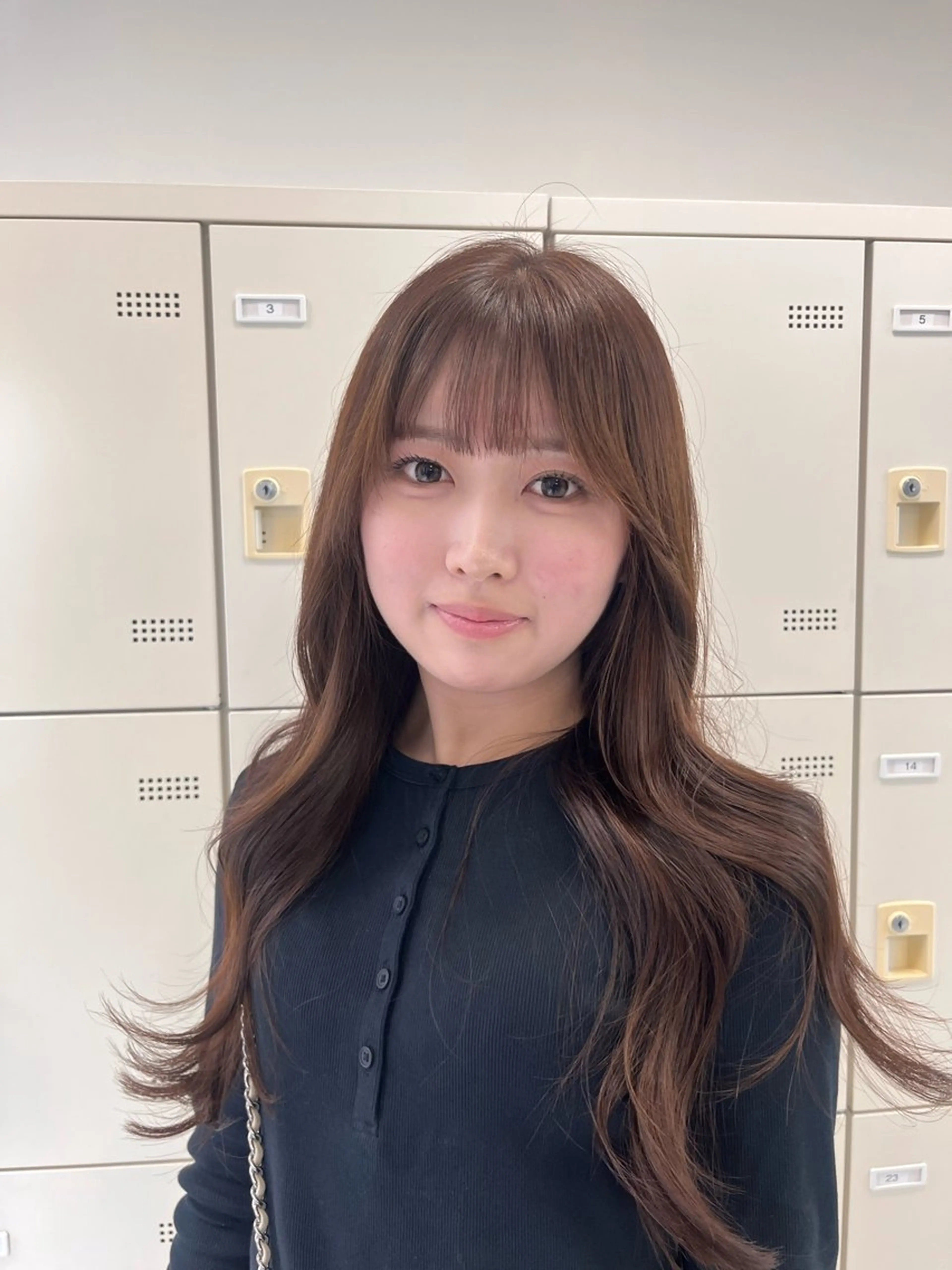 ロング ヘアカラー トリートメント ヘッドスパ ♡ナチュラルガーリー ♡ベージュ♡RINAのヘアスタイル