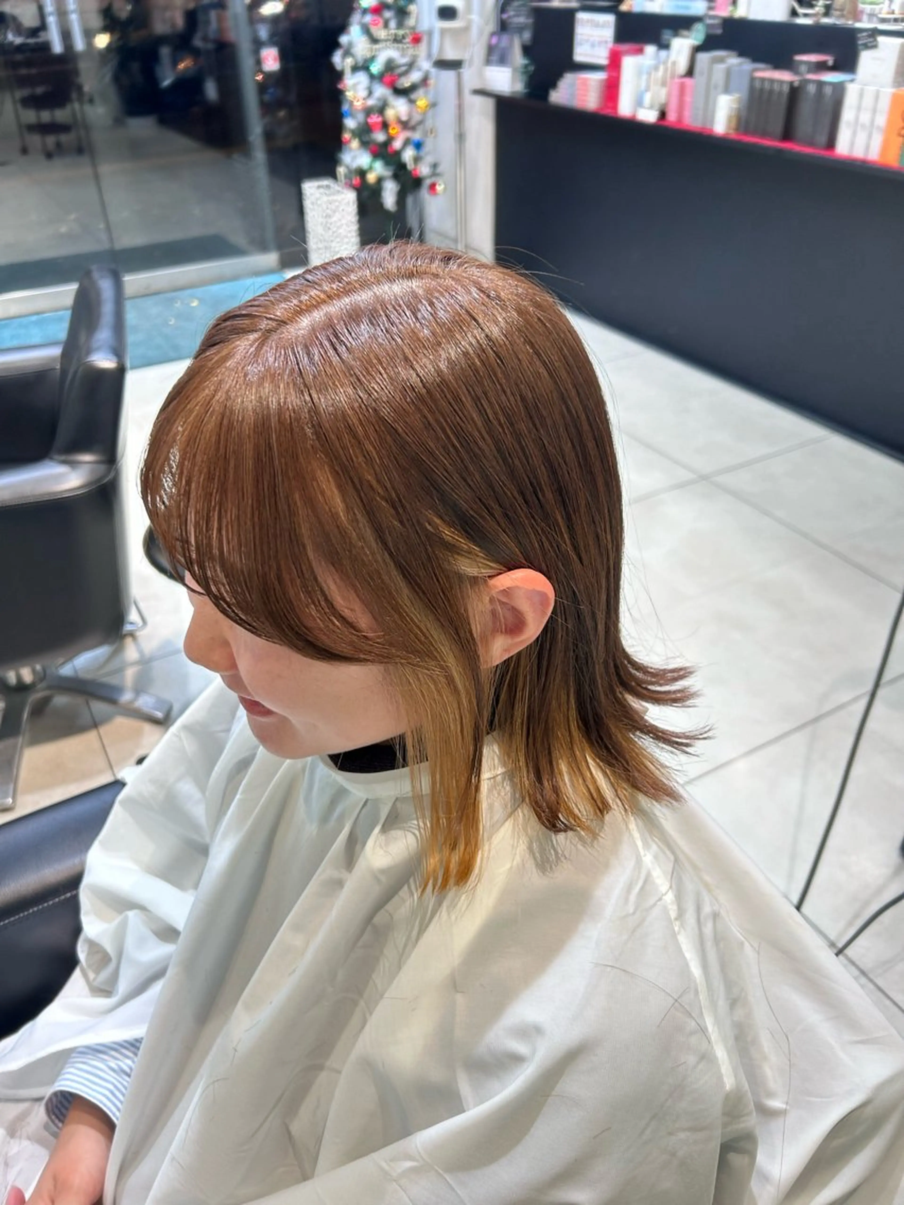 ミディアム 透明感カラー 板橋　島村美咲のヘアスタイル