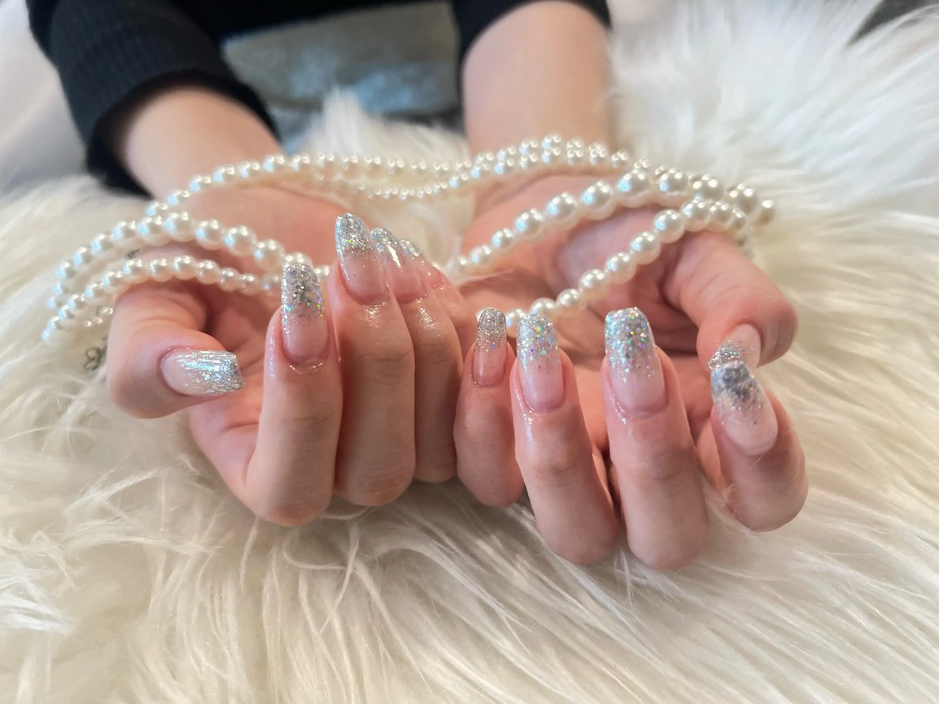 ネイル ラメ(グリッター) ラメグラデーション 88-nail. MAKIのネイルデザイン