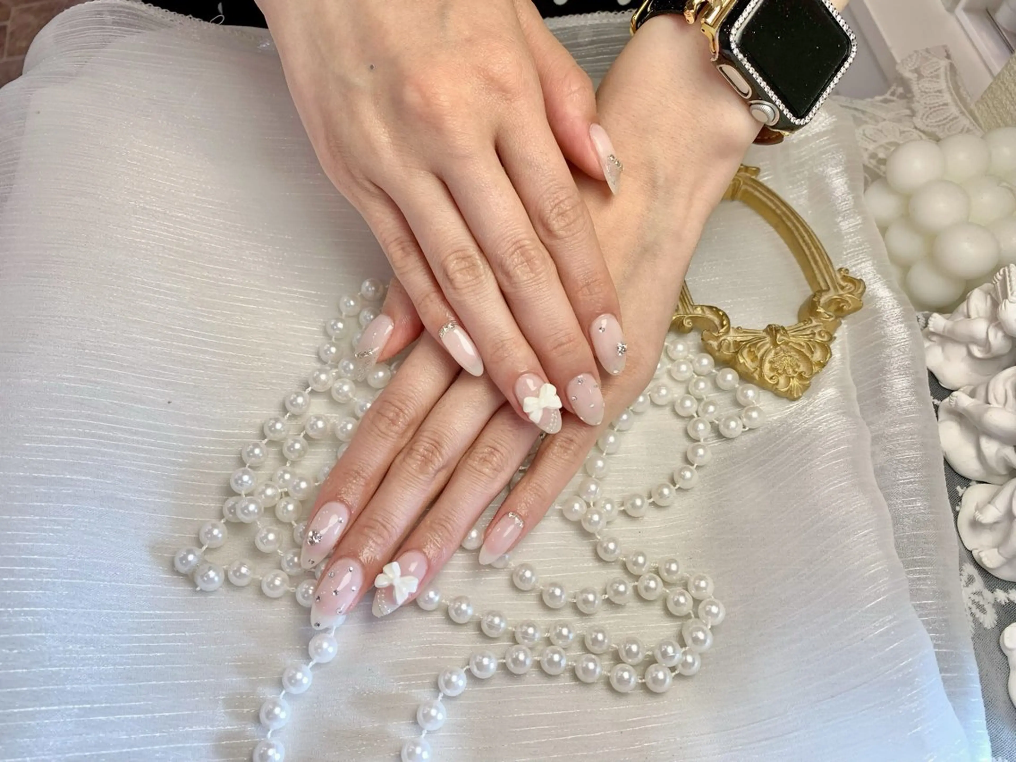 ネイル アートネイル フットネイル ジェルネイル ハート マグネットネイル Babarla Nailのネイルデザイン