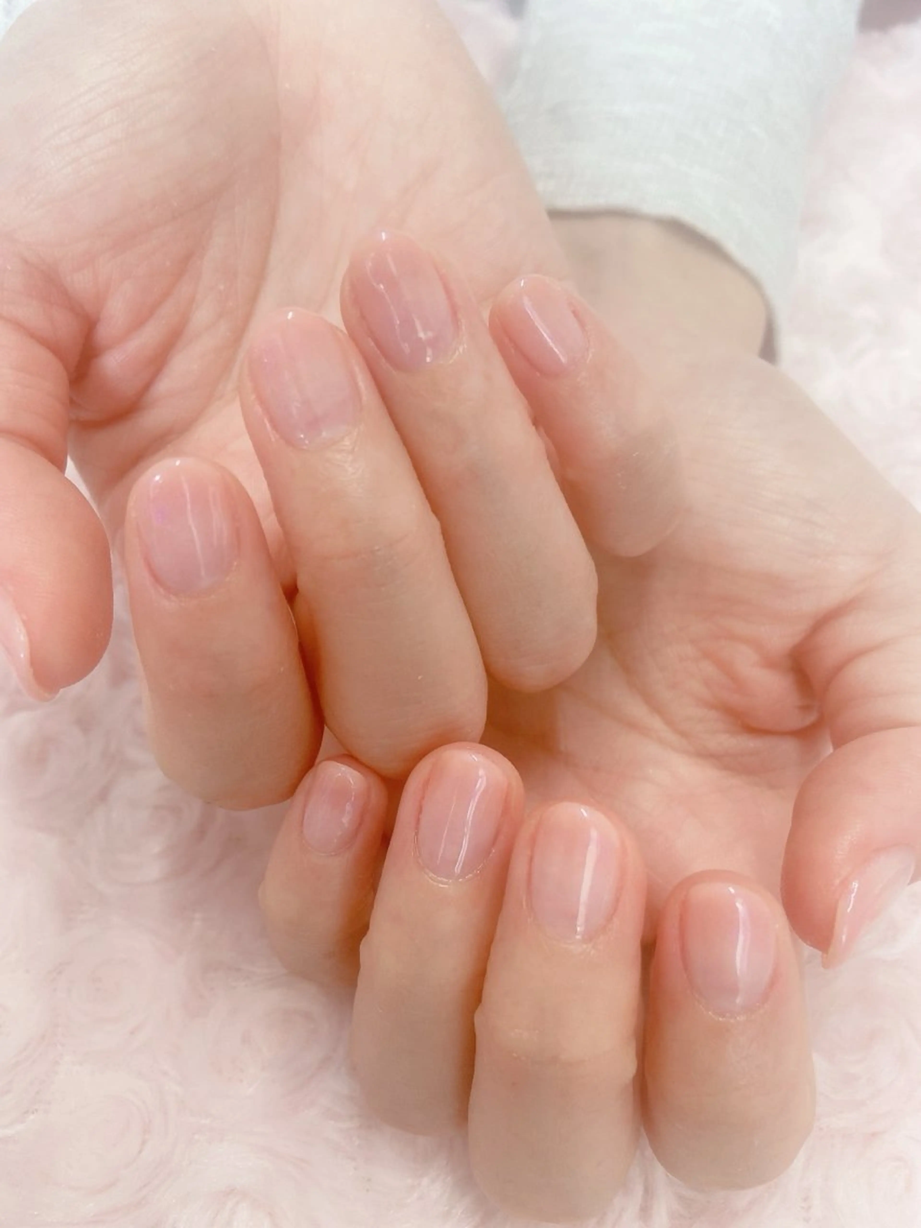 ネイル 長さ出し ジェルネイル グラデーション オフィスネイル パラジェル ハンドネイル 前田 りかのネイルデザイン