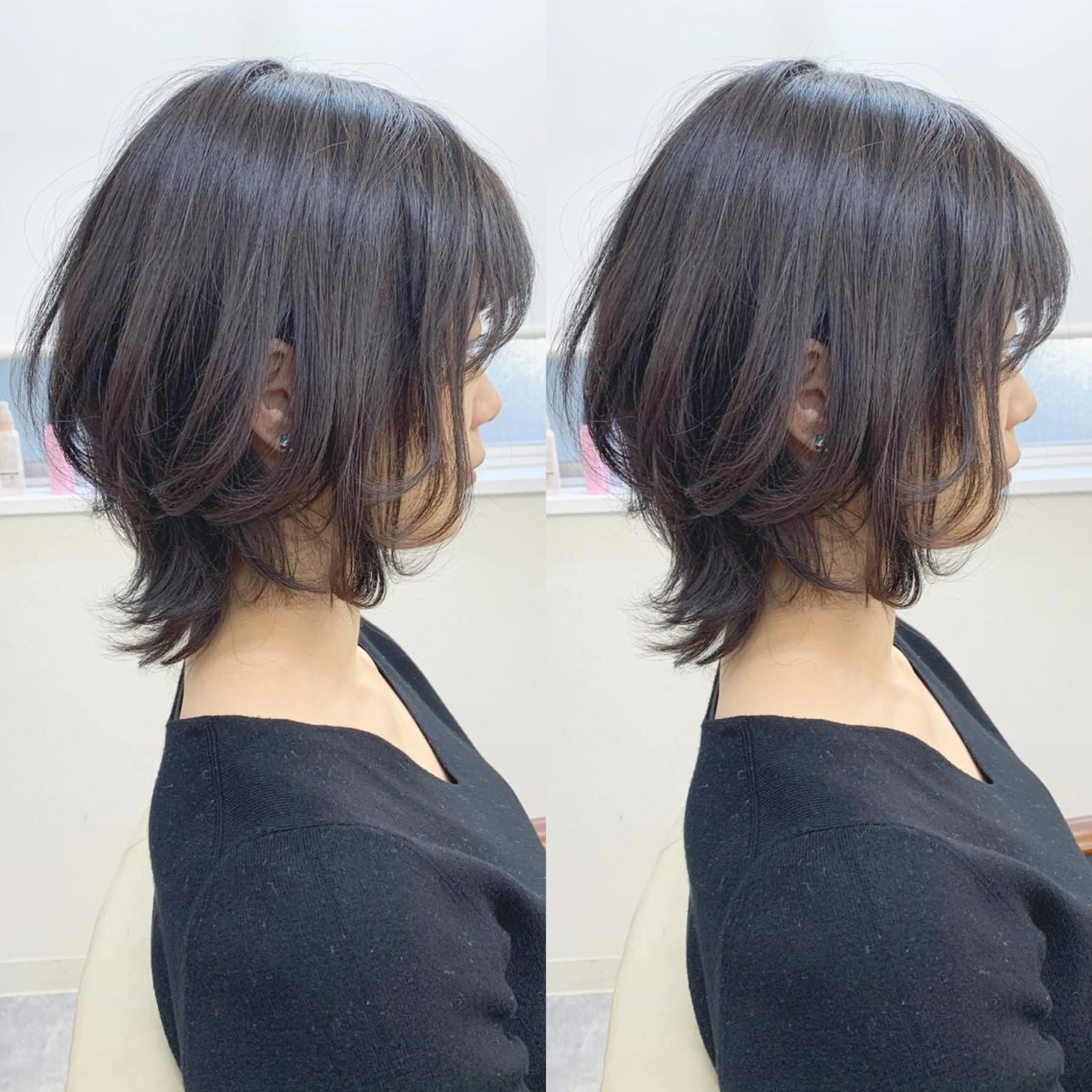 ミディアム ボブ ウルフカット ウルフボブ カット H (エイチ) 烏丸御池店のヘアスタイル