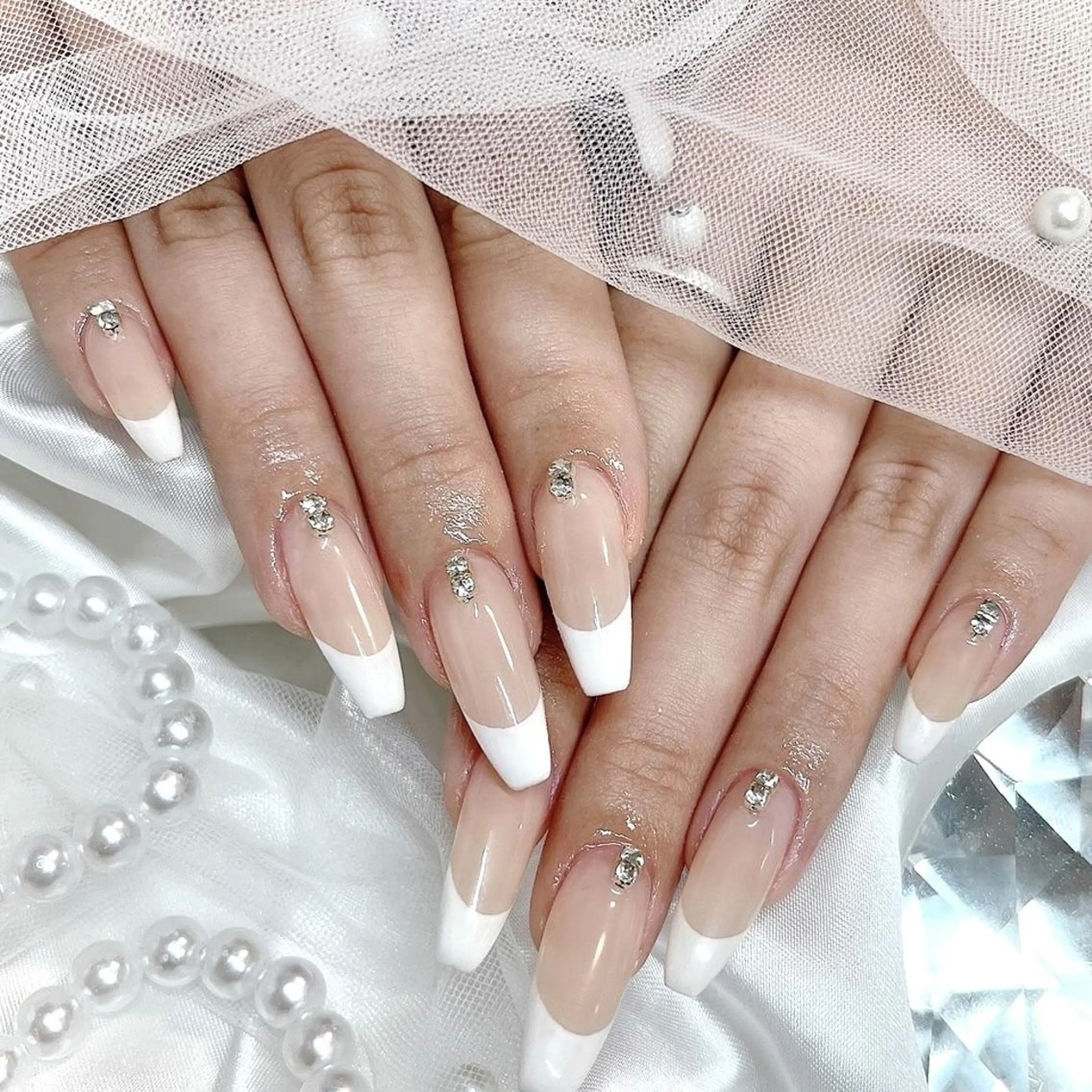 💛大人かわいい フレンチ、グラデーション、オーロラ、マグネット、ミラー🫧の写真