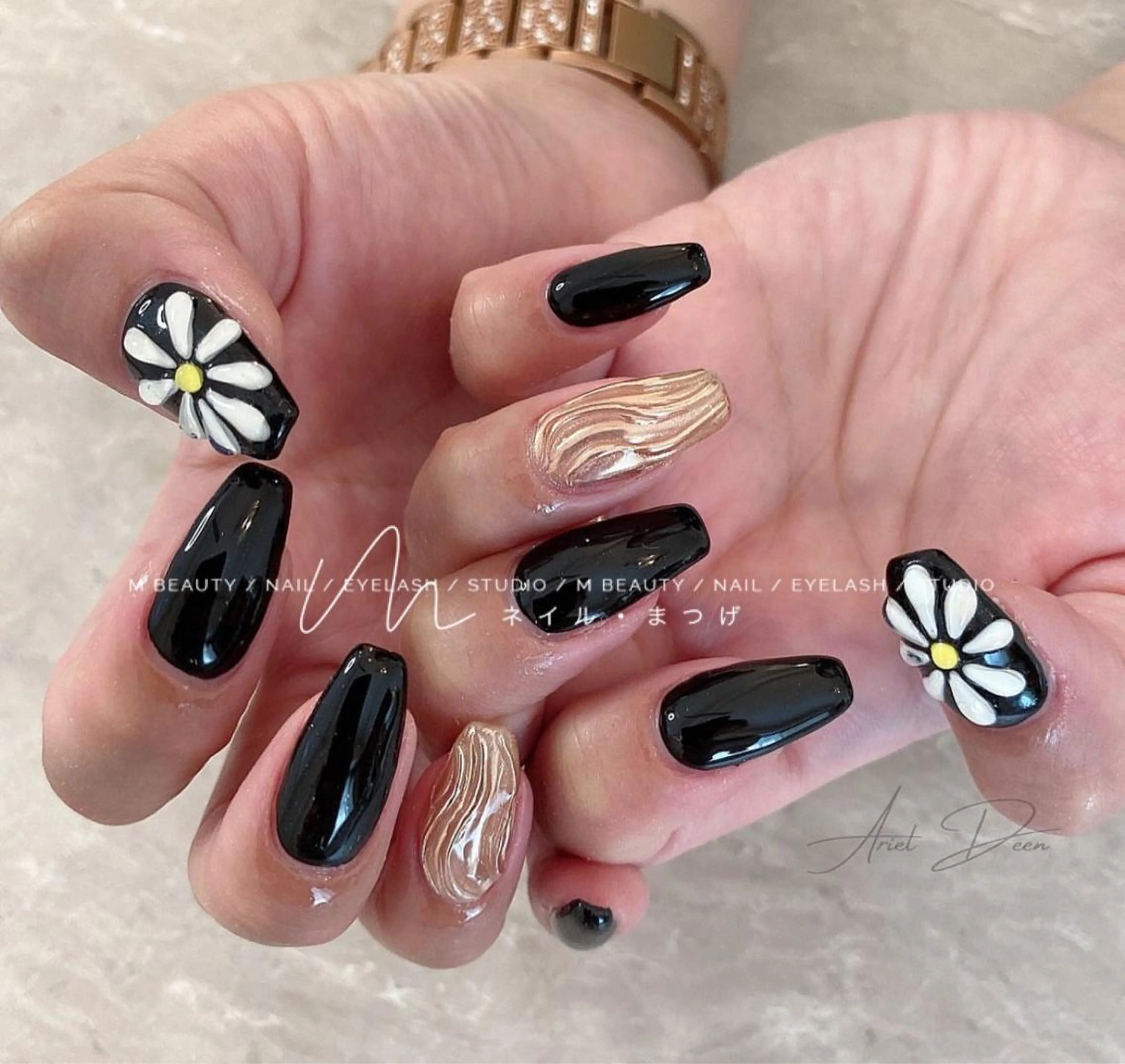 ネイル ハンドネイル M🌷nail 長さだし専門店のネイルデザイン