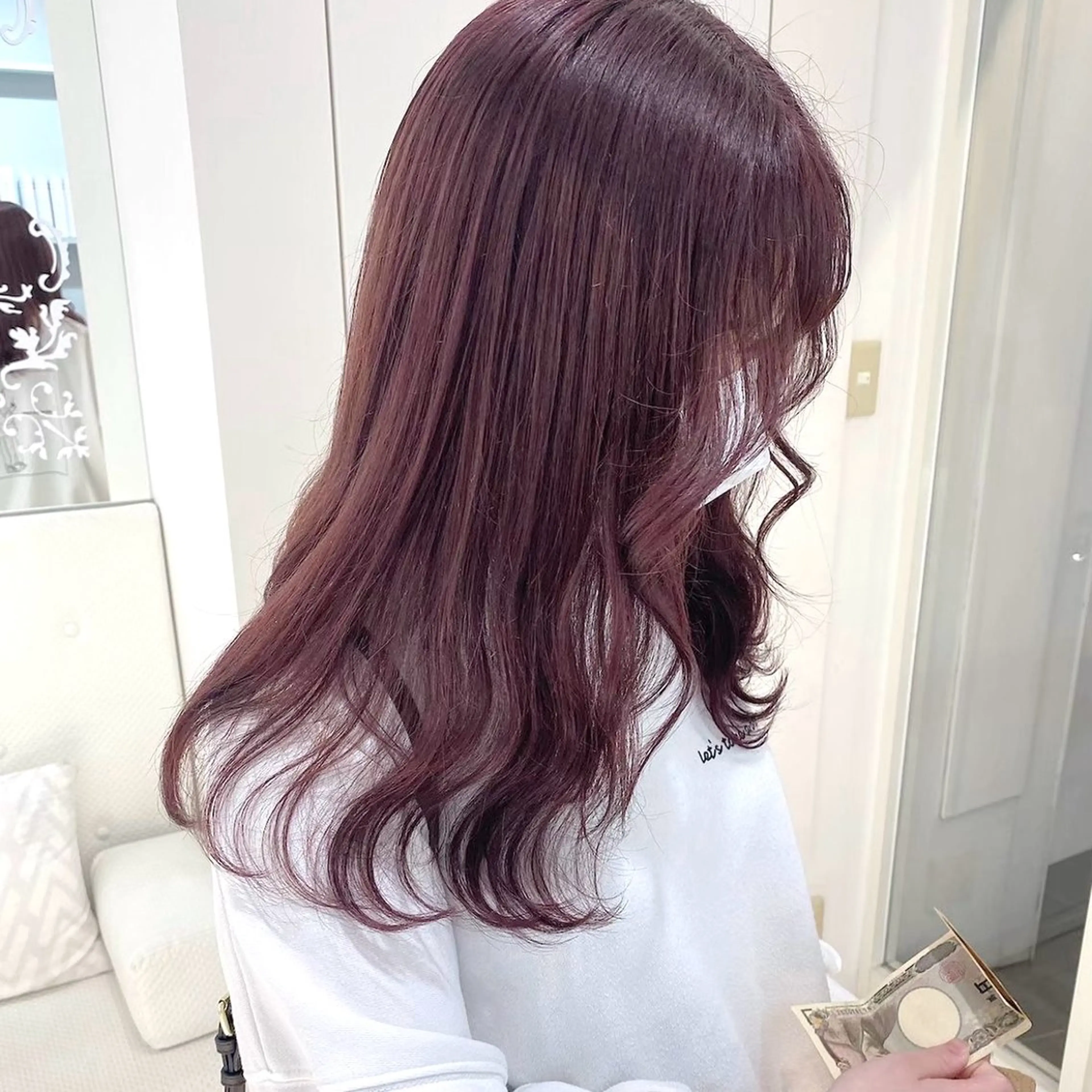 ブリーチなしWcolorピンク💞🎀🍒の写真