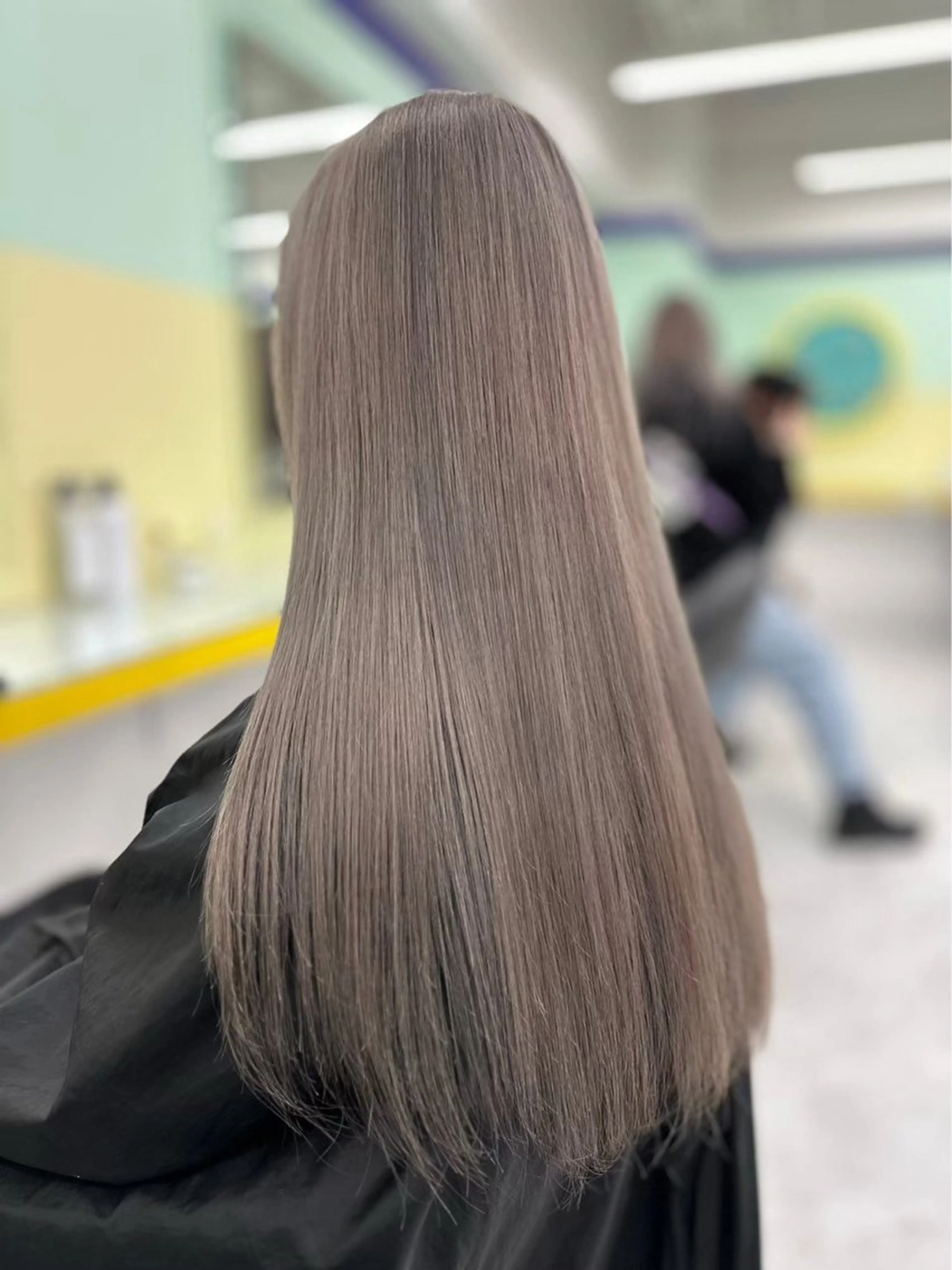 セミロング カラー ヘアアレンジ 💎韓国/ レイヤー カット/ 暖色🫧のヘアスタイル