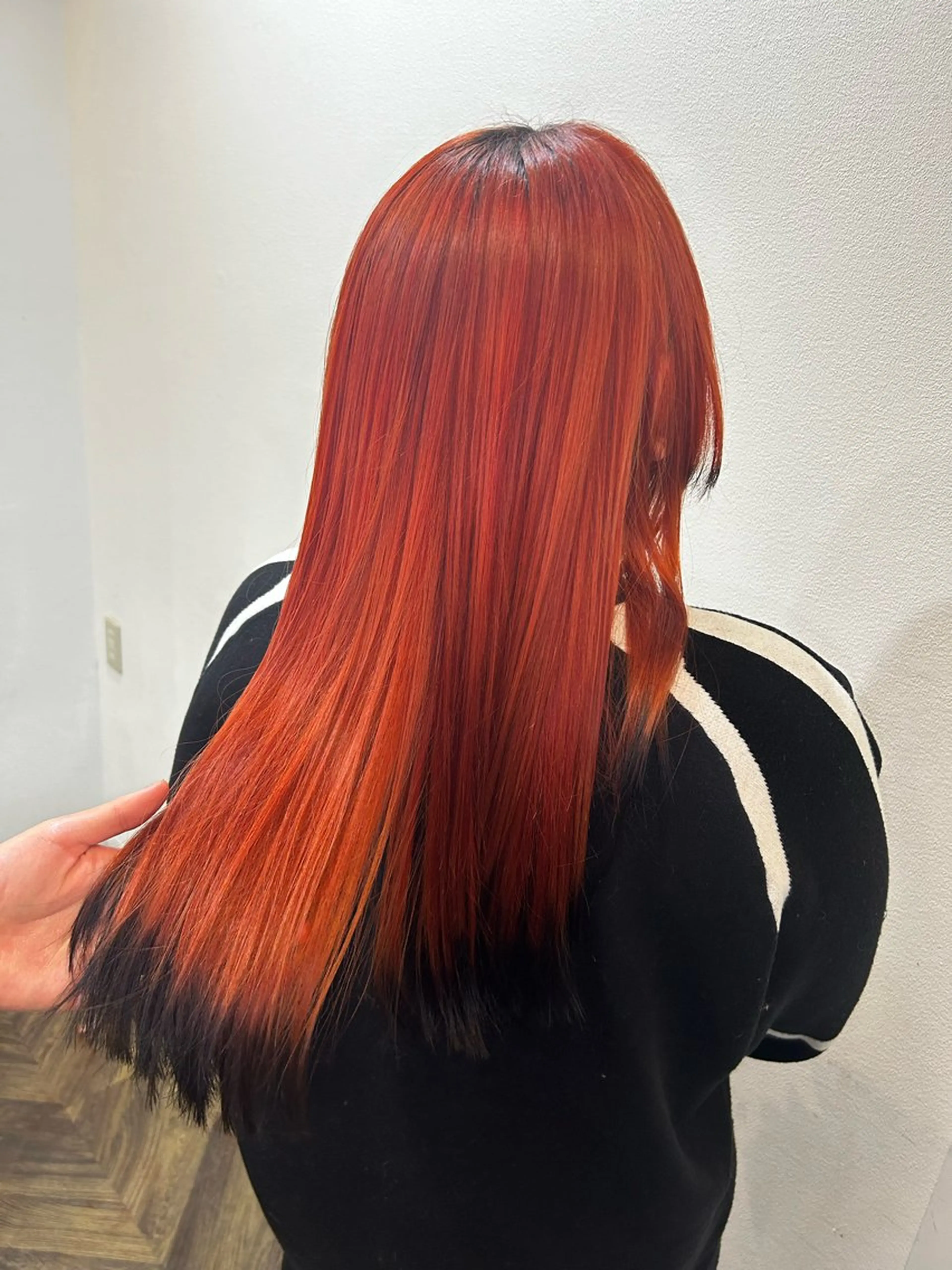ロング カラー 上田 愛來のヘアスタイル