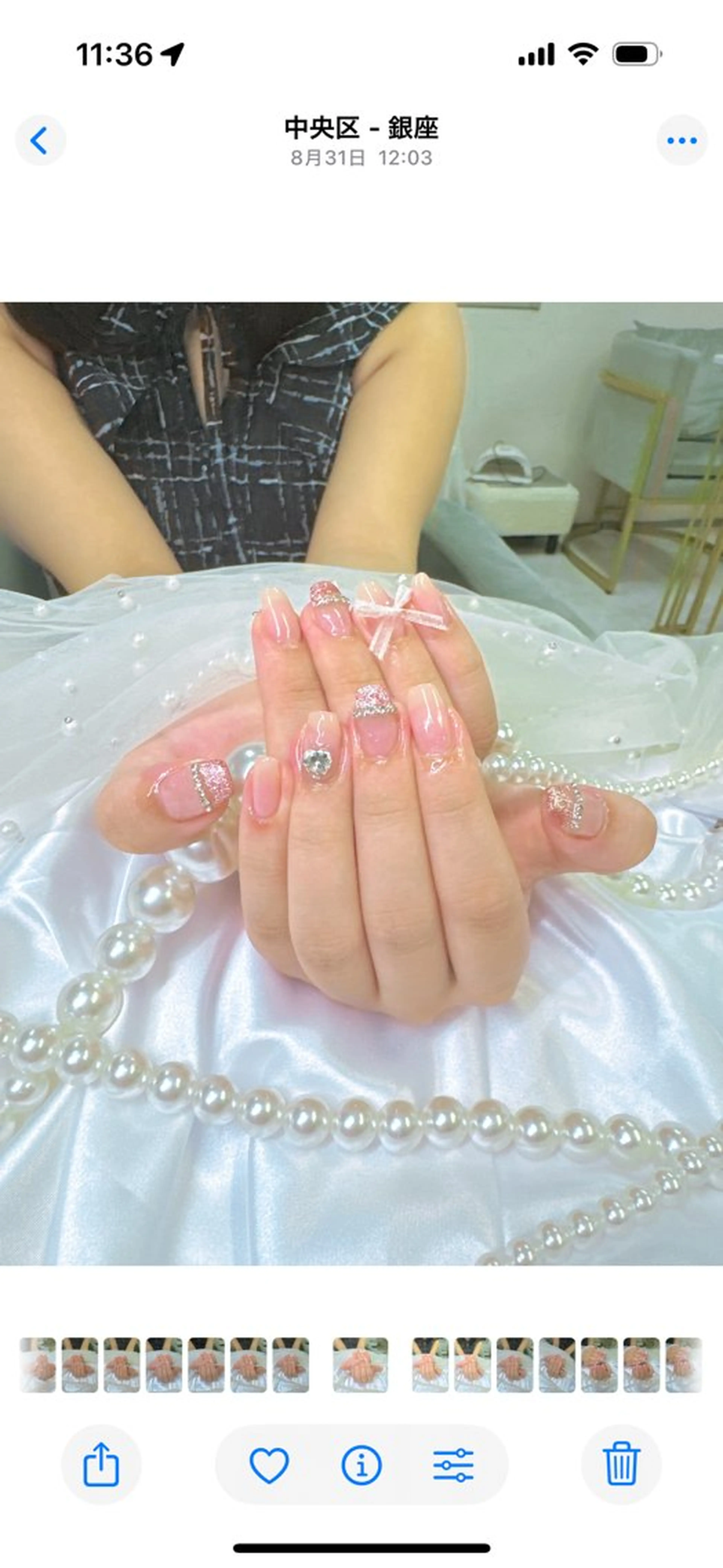 ネイル アートネイル べっ甲ネイル ボルドー チークネイル フレンチネイル Queeens nailのネイルデザイン
