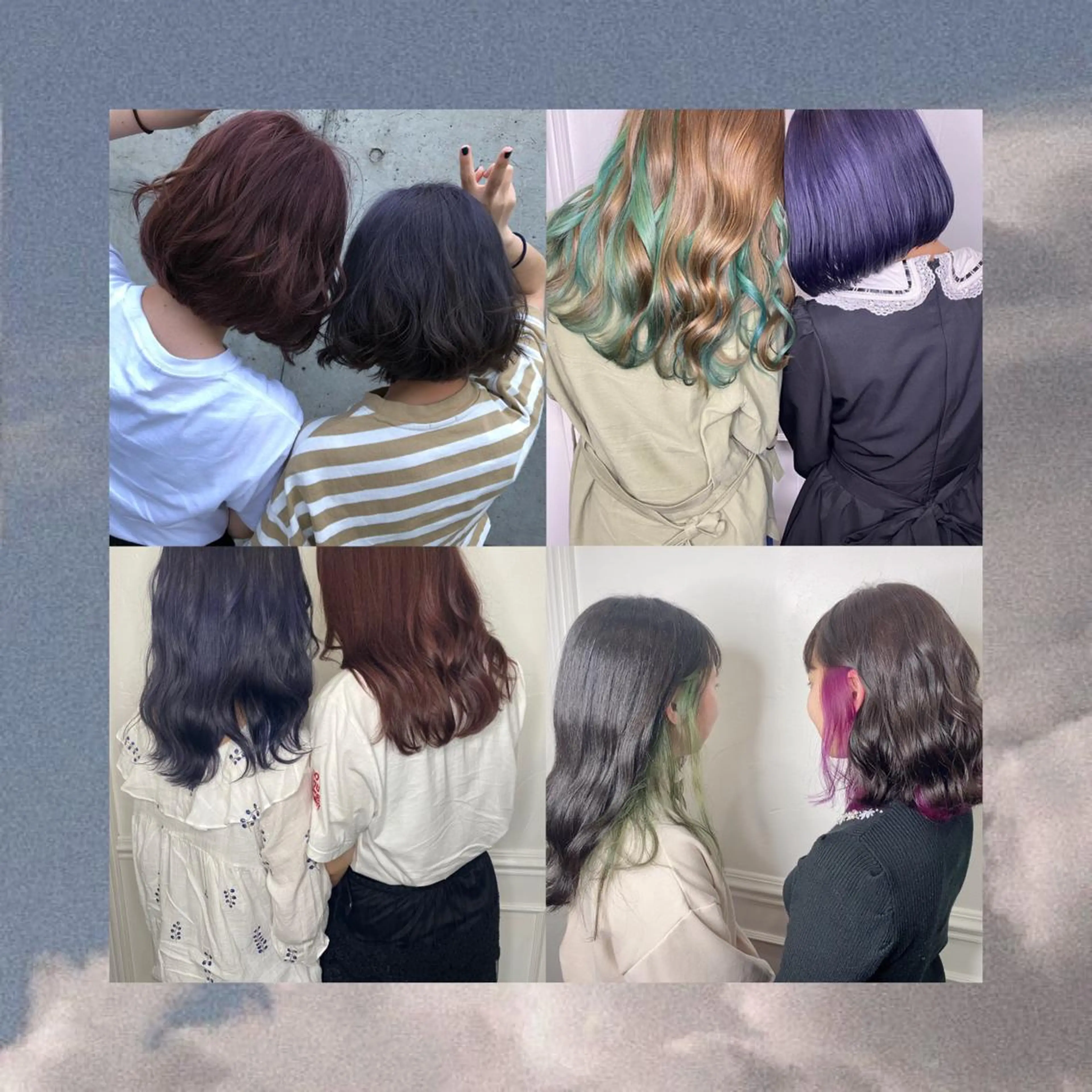 ミディアム カラー ヘアアレンジ 韓国レイヤーカット/ 儚げカラーチナツのヘアスタイル