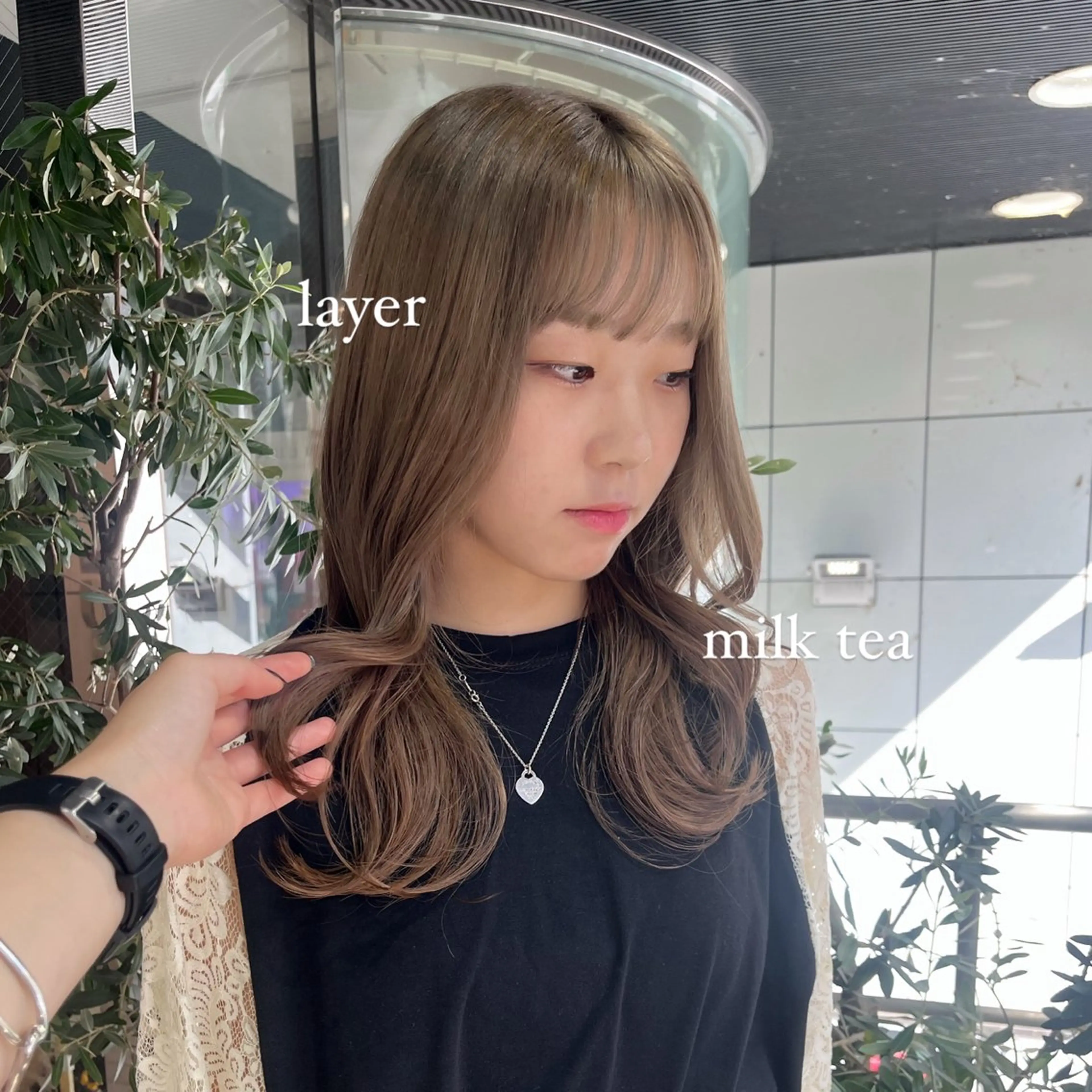 ロング ヘアカラー 韓国レイヤー🇰🇷 🤍🎀honokaのヘアスタイル