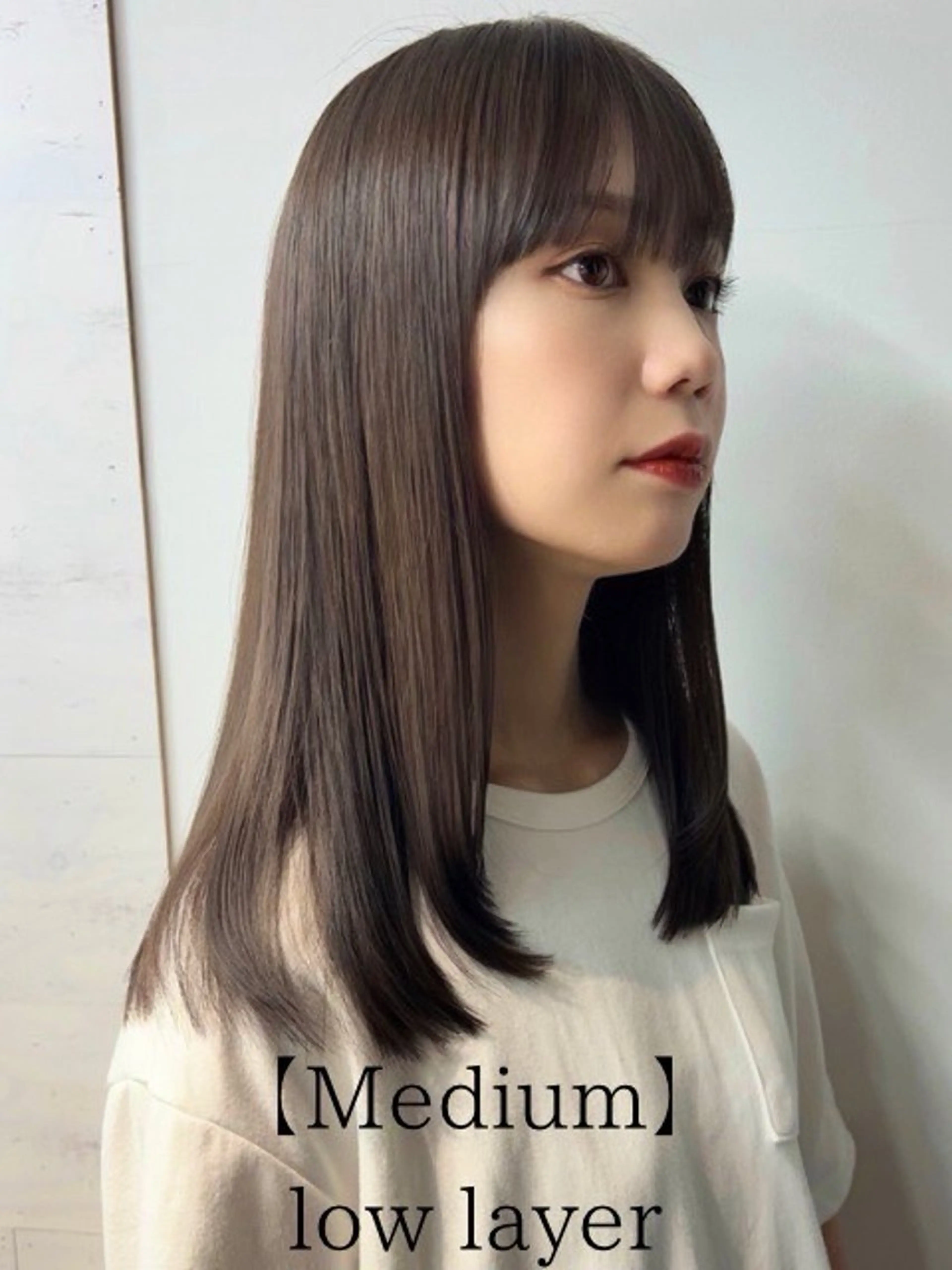 セミロング 透明感カラー ʜ ᴀ ʀ ᴜのヘアスタイル