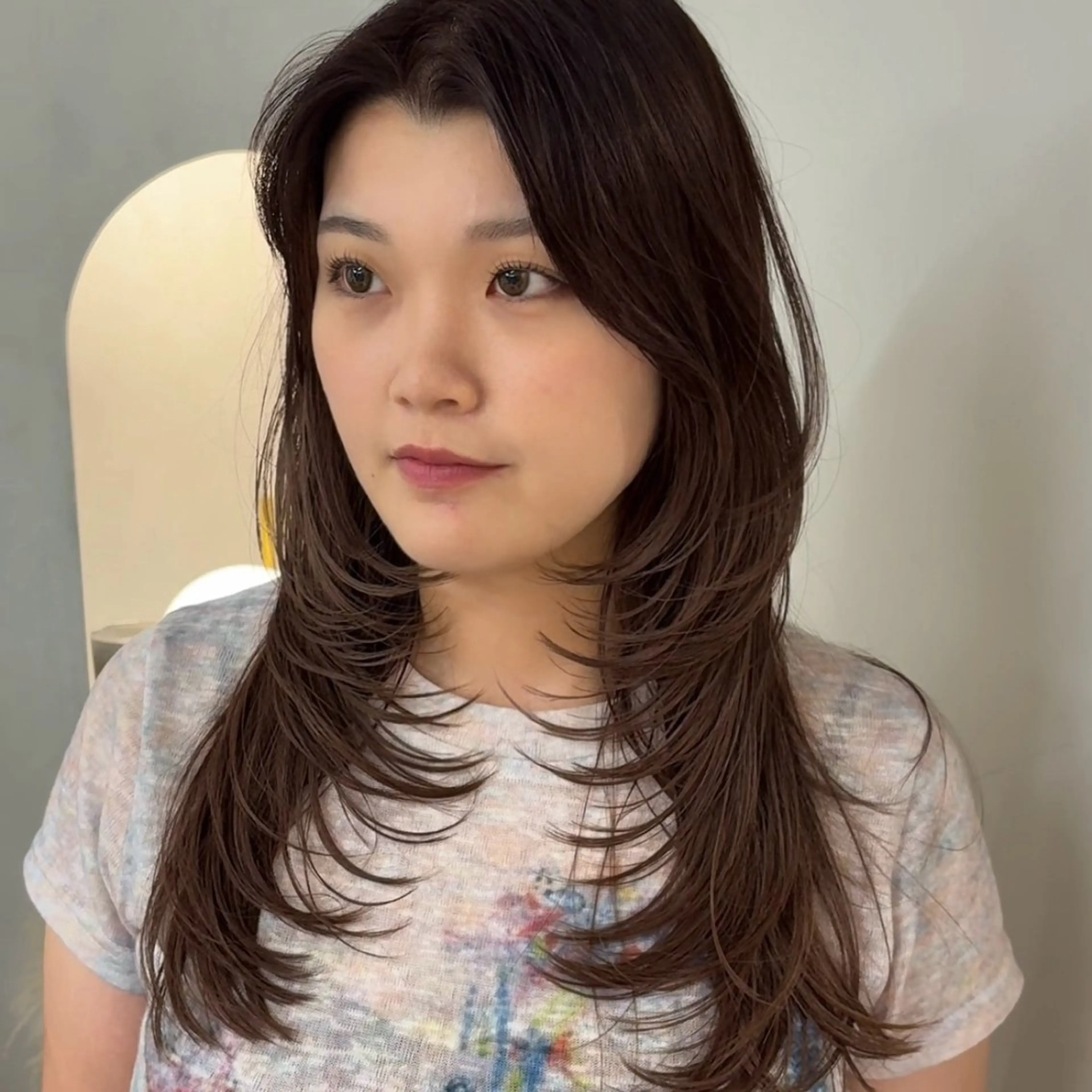 ロング カラー カット ヘアカラー 💖韓国風💖 レイヤー/LISAのヘアスタイル