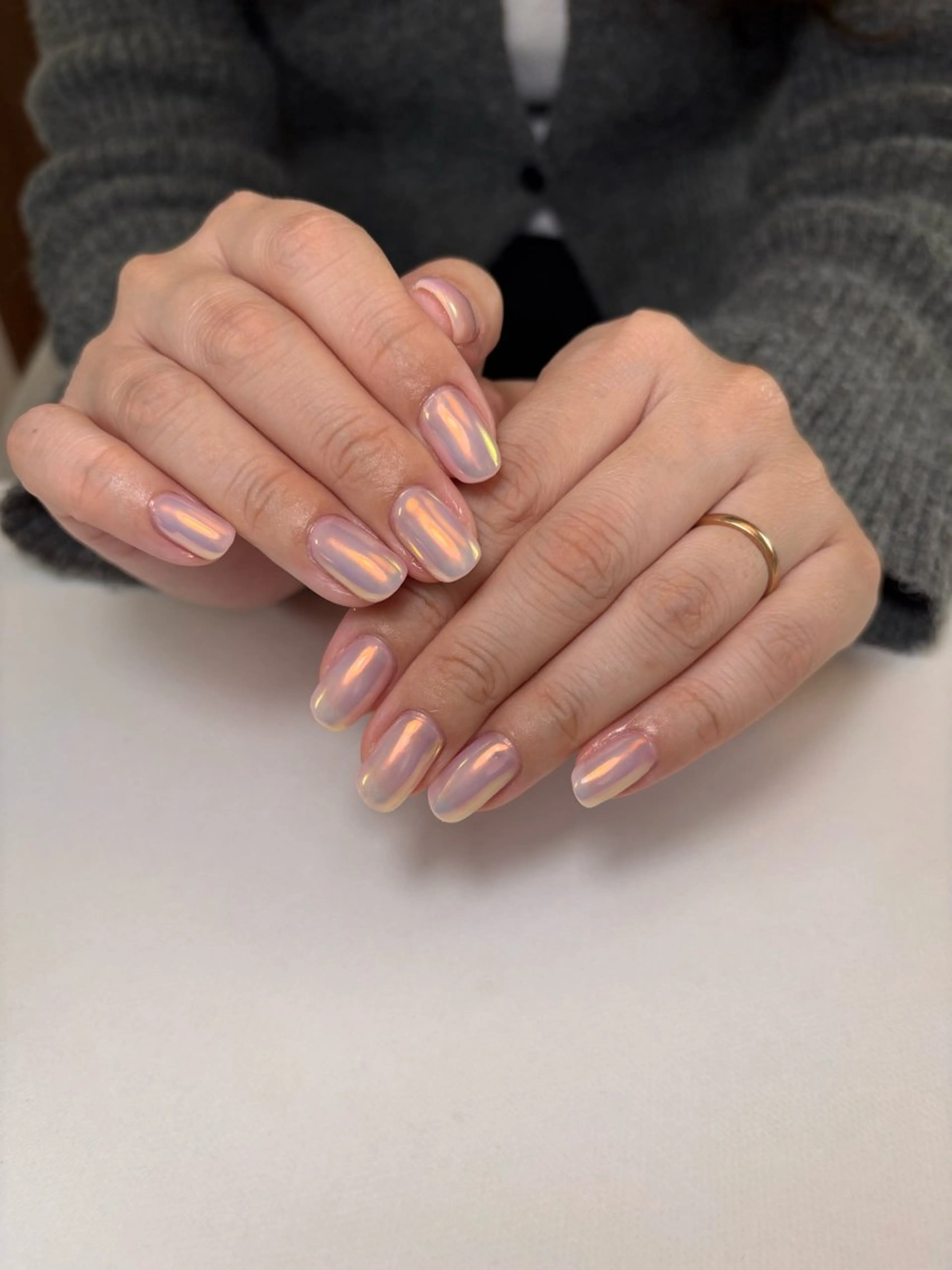 ネイル ミラーネイル ピンク ハンドネイル is.nail 🌷sonokoのネイルデザイン