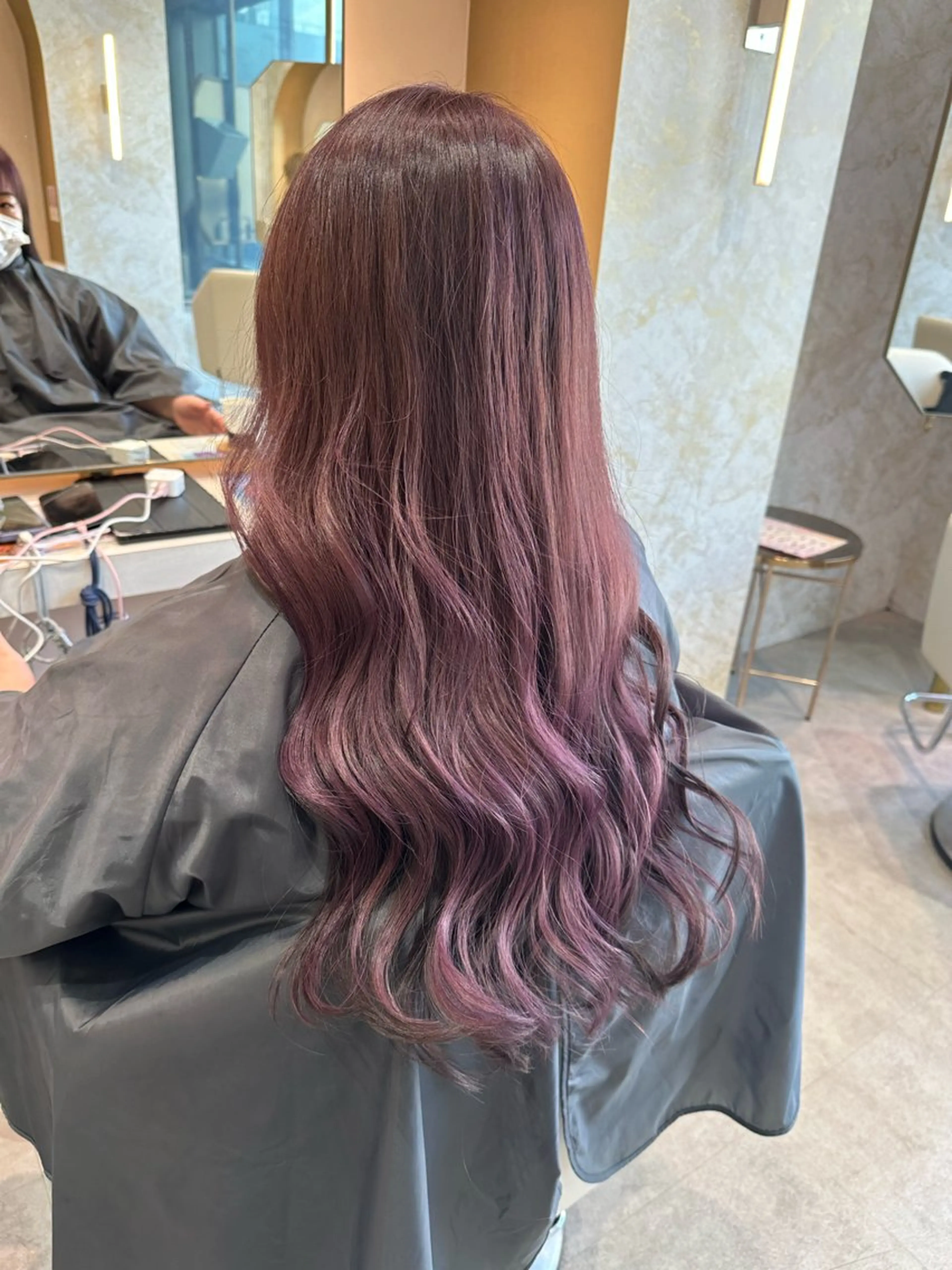 ロング カラー 店長/mao/ 前髪/顔周りカットのヘアスタイル