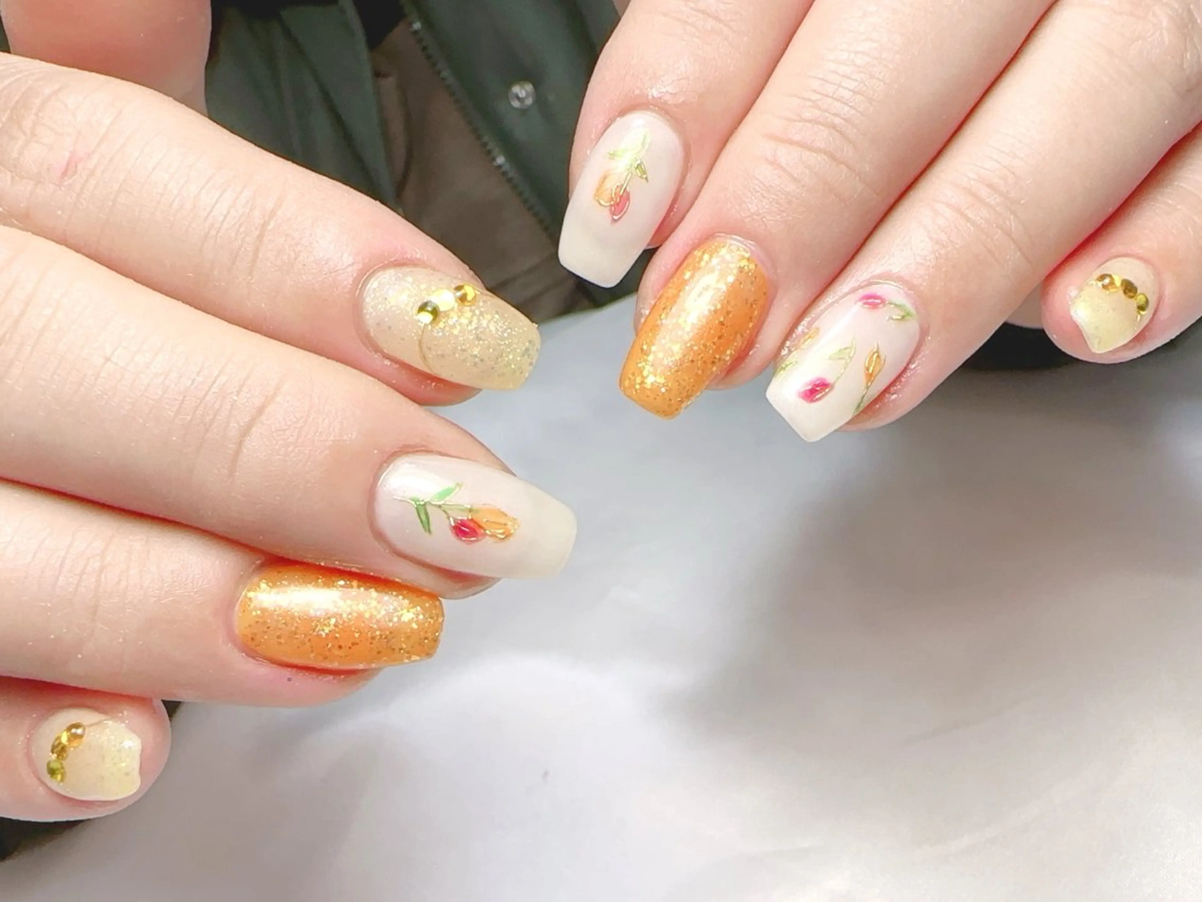 ネイル ハンドネイル Cherie PINKのネイルデザイン