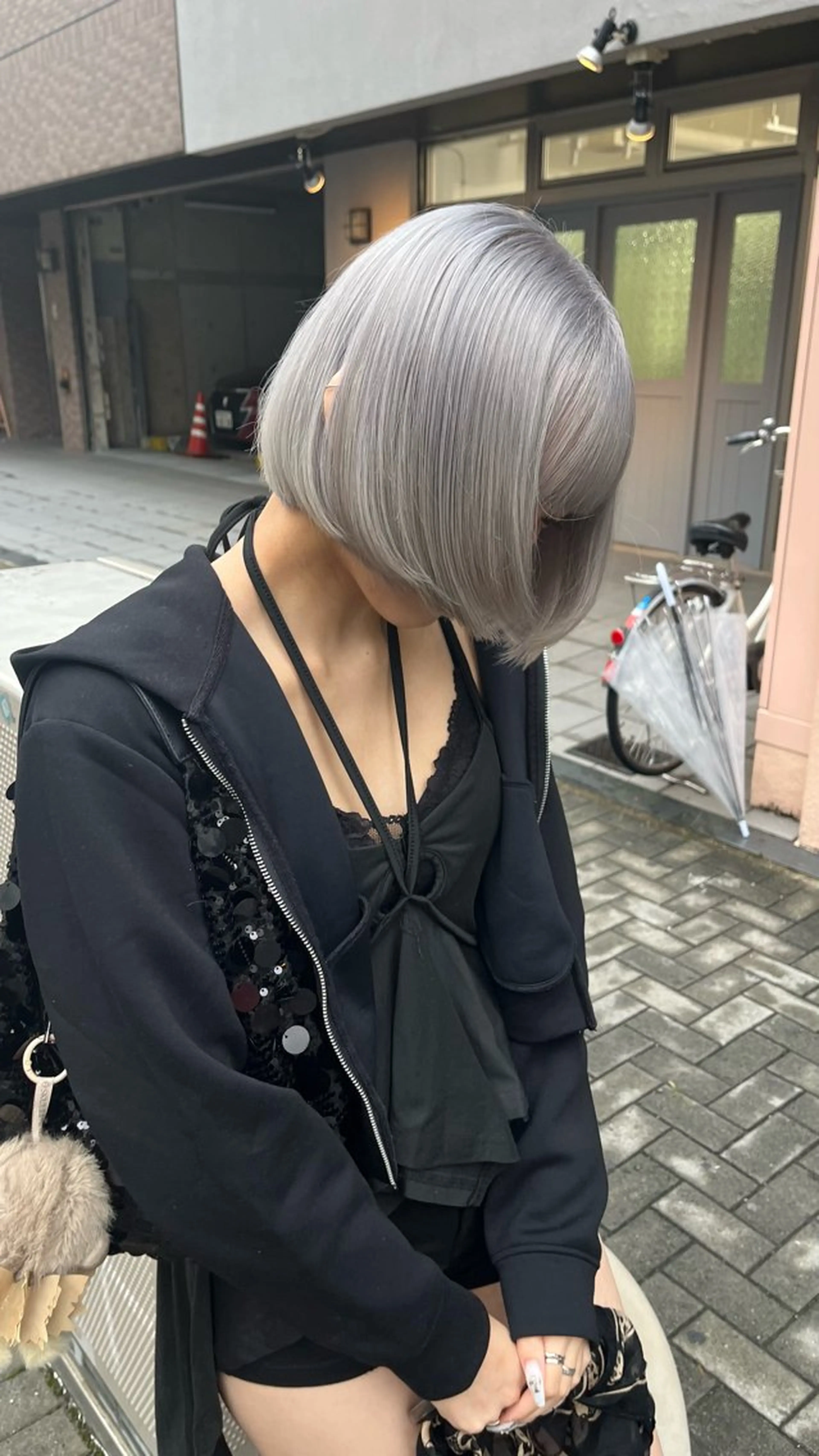 ショート カラー ブリーチ 透明感カラー ハイトーンカラー ヘアカラー ブリーチ/ハイトーン 名古屋栄 リカのヘアスタイル