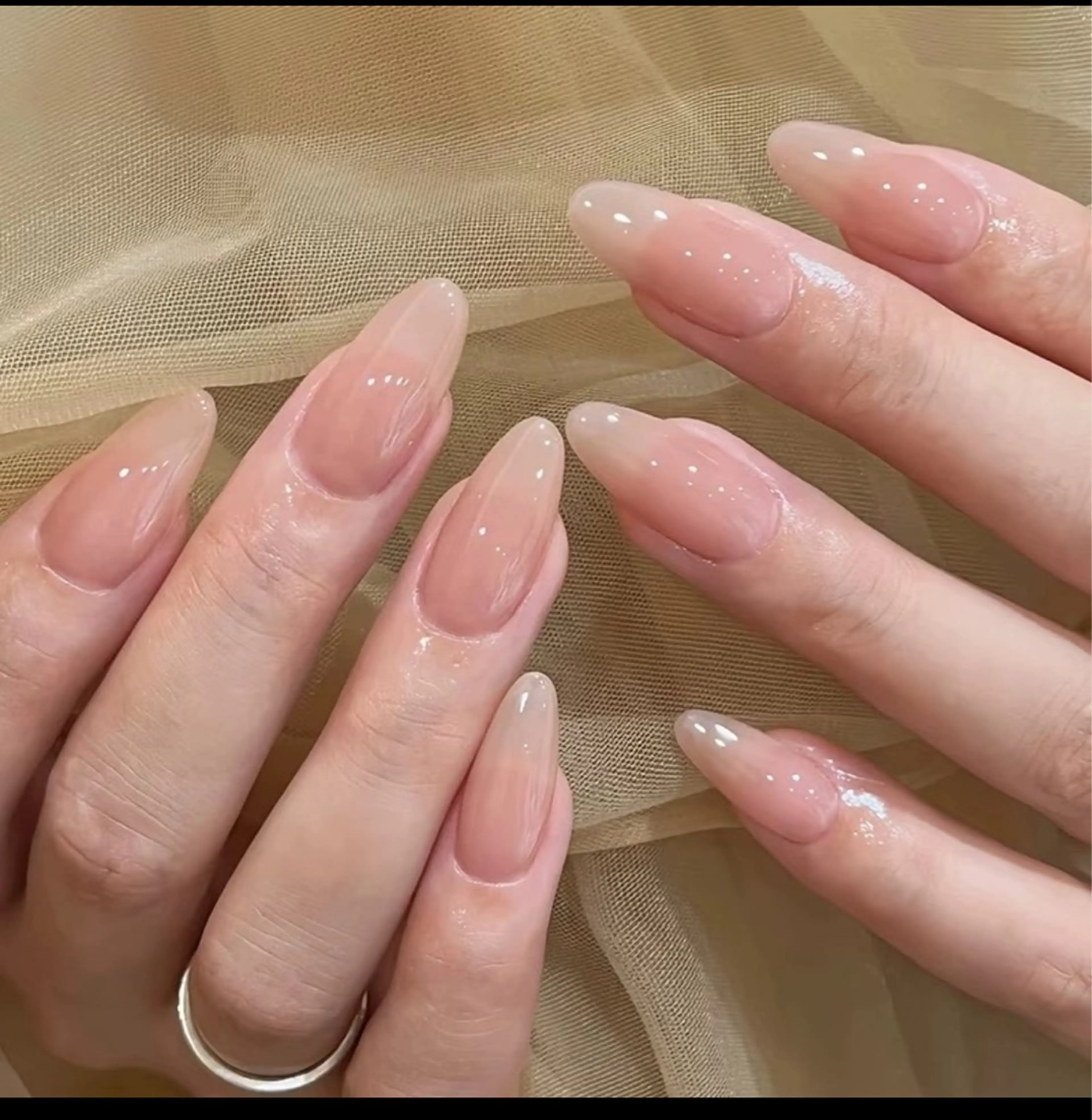 「新人練習メニュー」チップ長さだしワンカラーorラメグラ⚠️オフ無しの写真