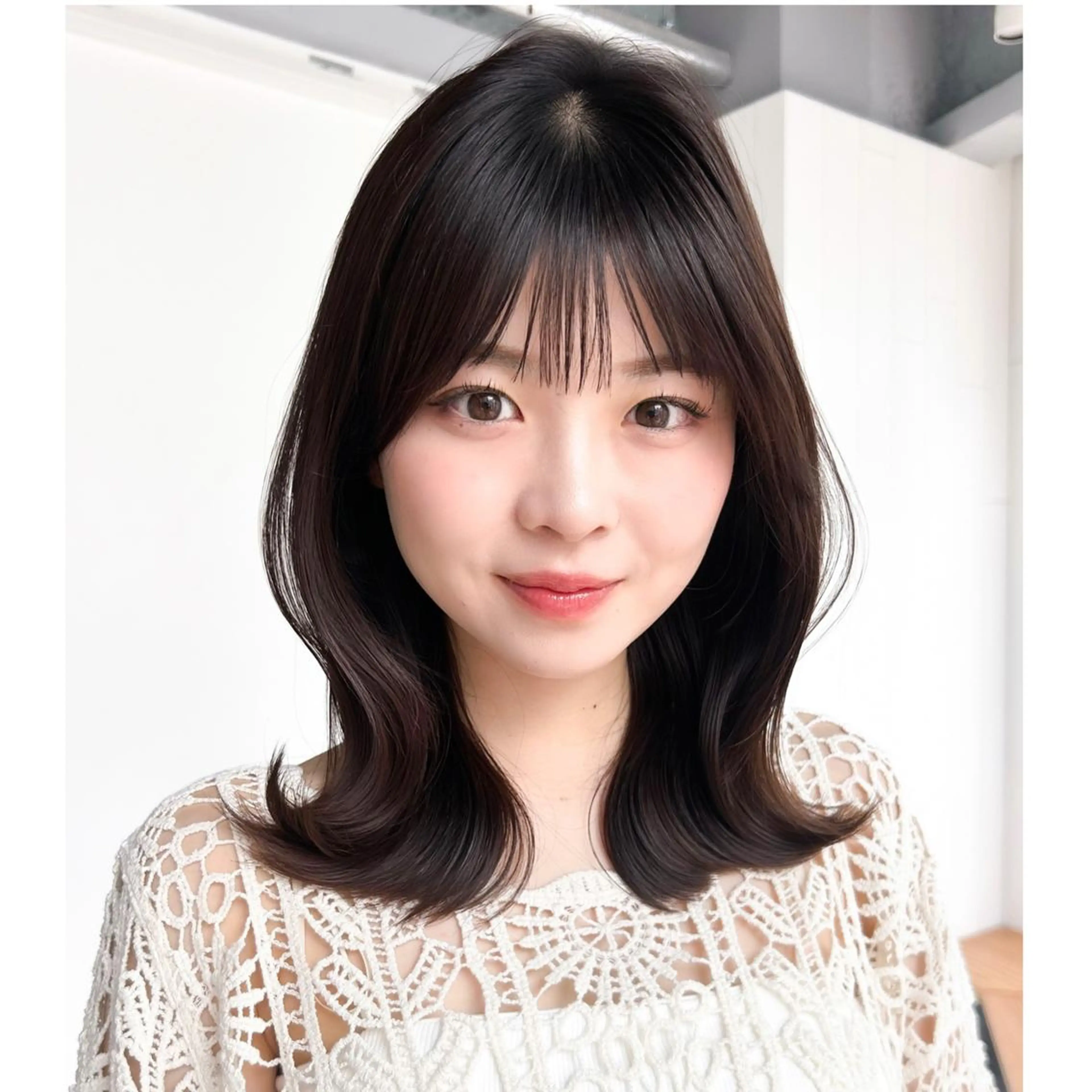 セミロング カット ヘアカラー トリートメント ITbyALBUM 八王子店のヘアスタイル