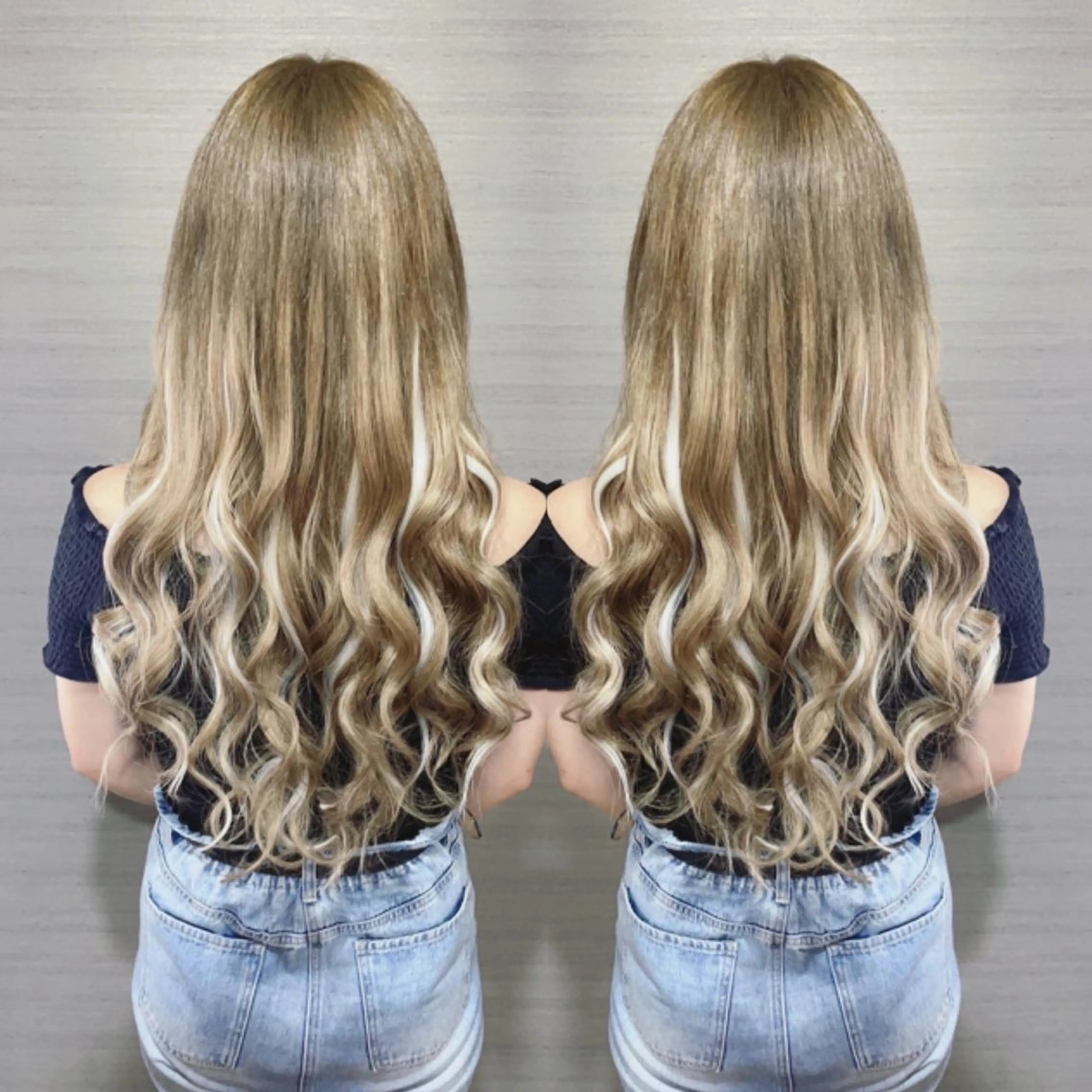 ヘアカラー エクステ 韓国ヘア×ハイトーン AYA💫のヘアスタイル