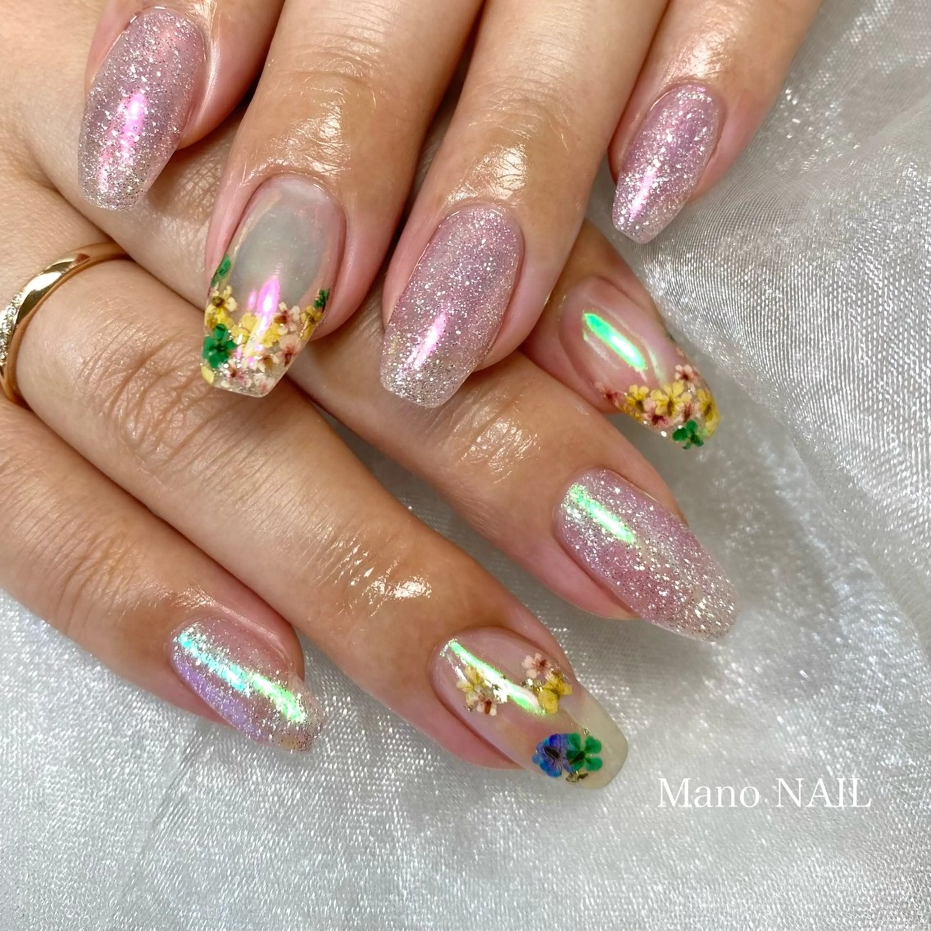 ネイル フラワーネイル ハンドネイル Mano NAILのネイルデザイン