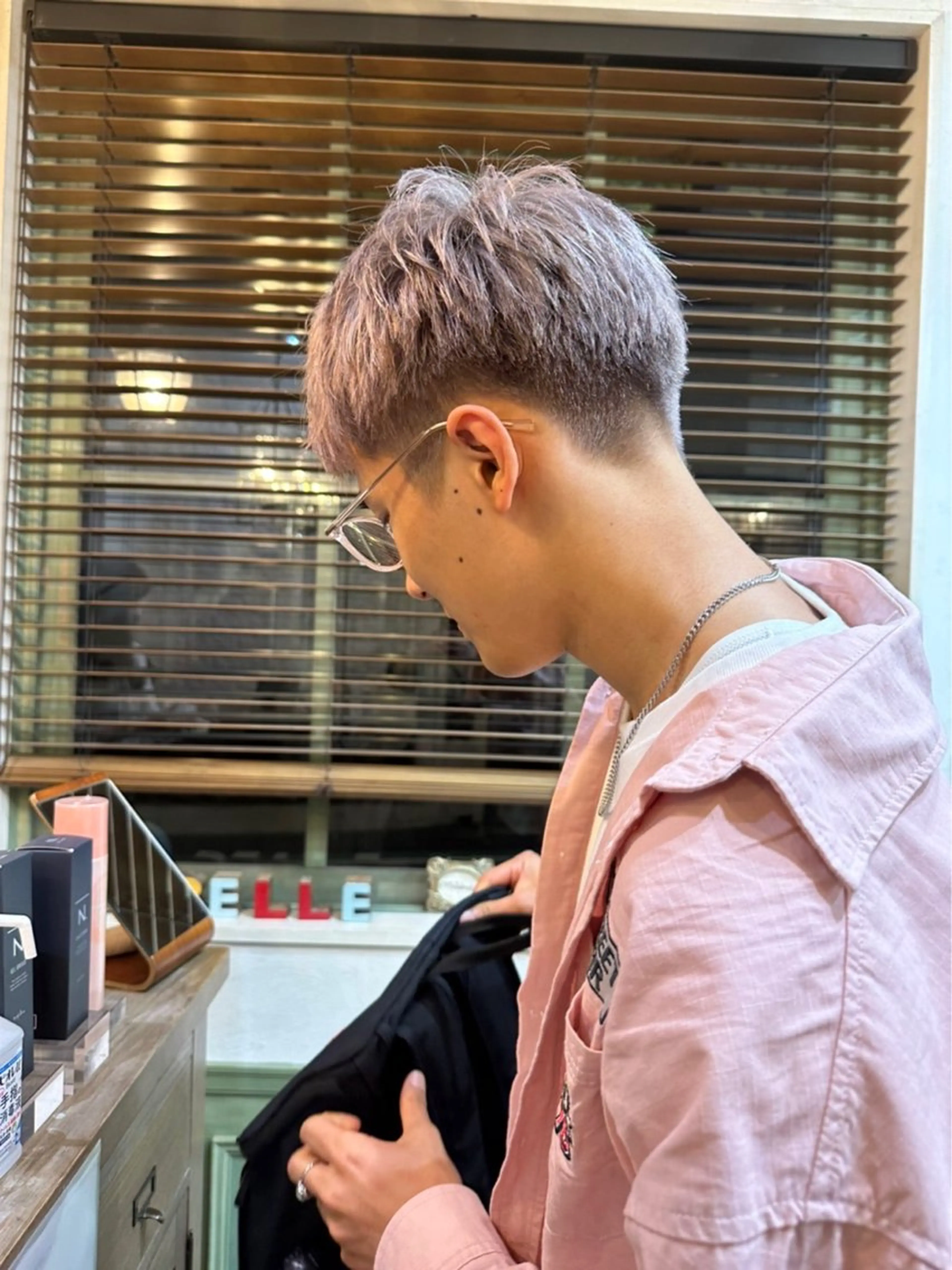 カラー メンズ ヘアカラー 赤木蓮/メンズ特化/ メンズパーマ/のヘアスタイル