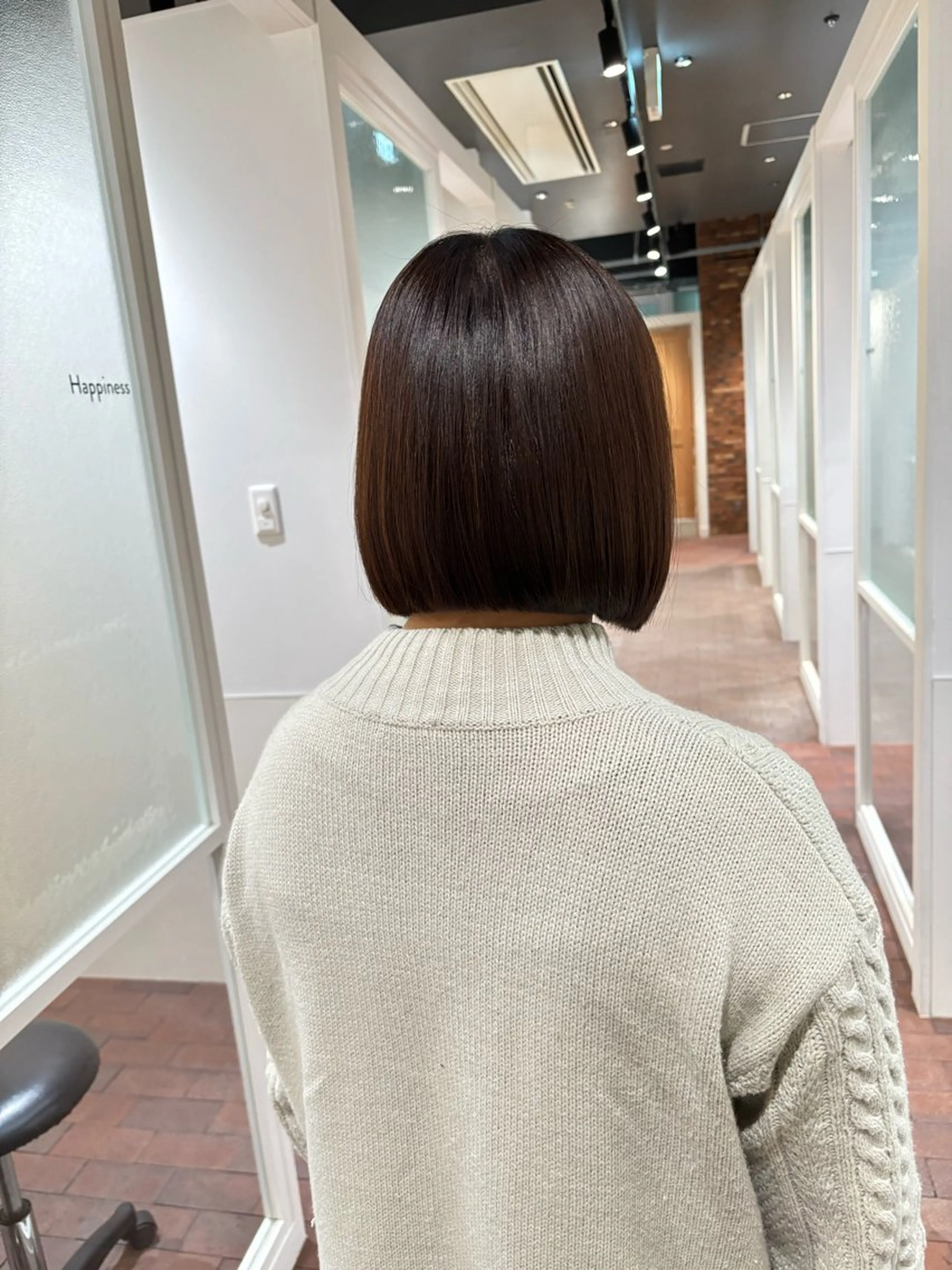 ミディアム ボブ マンツーマン 縮毛矯正/マユコのヘアスタイル