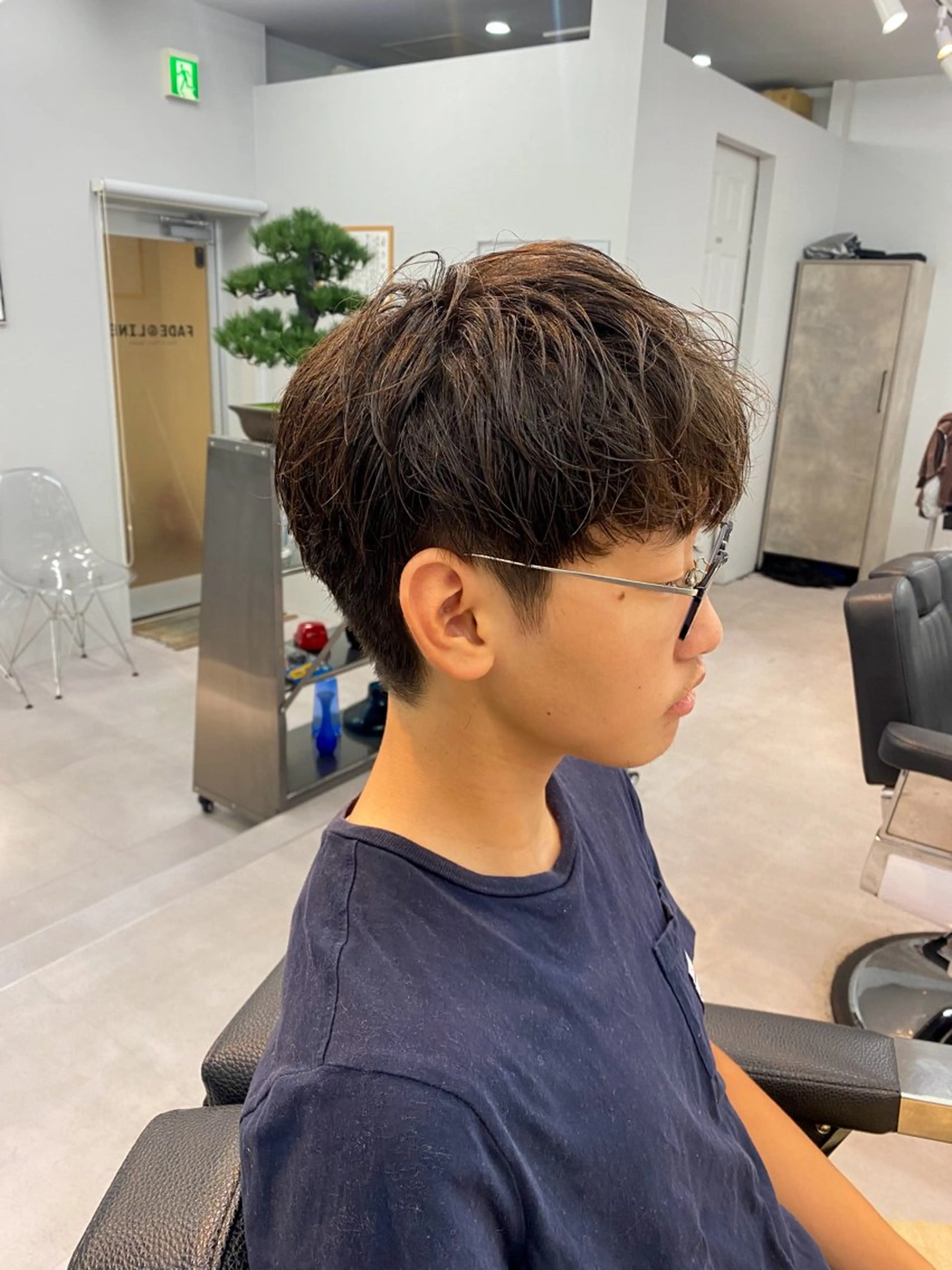 ショート カラー パーマ ヘアアレンジ メンズ 学生（メンズ向け） 学生 フェードモデル限定 🔥高円寺Maiのヘアスタイル