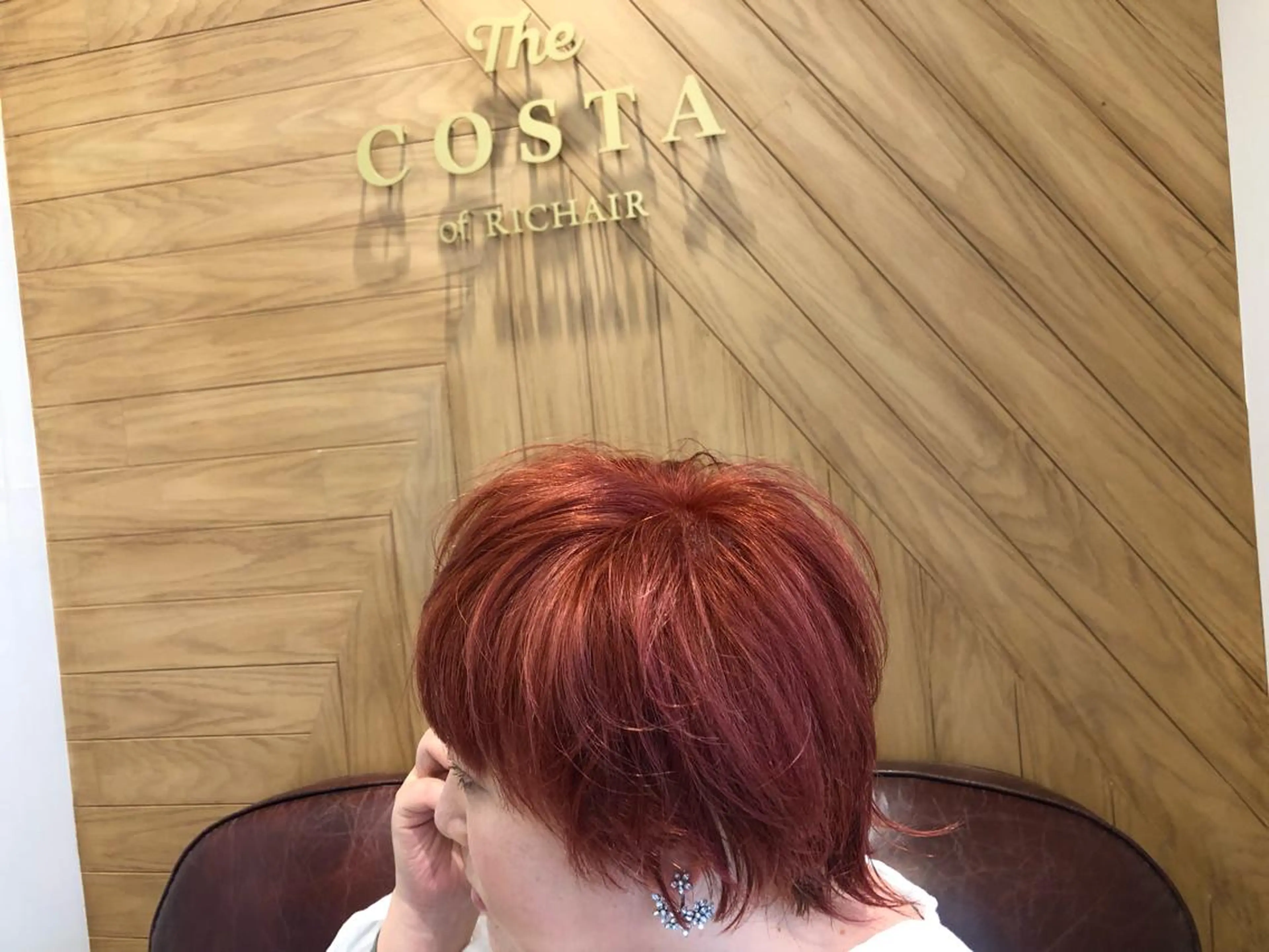 ショート カラー ダブルカラー オレンジ 鈴村 大介のヘアスタイル