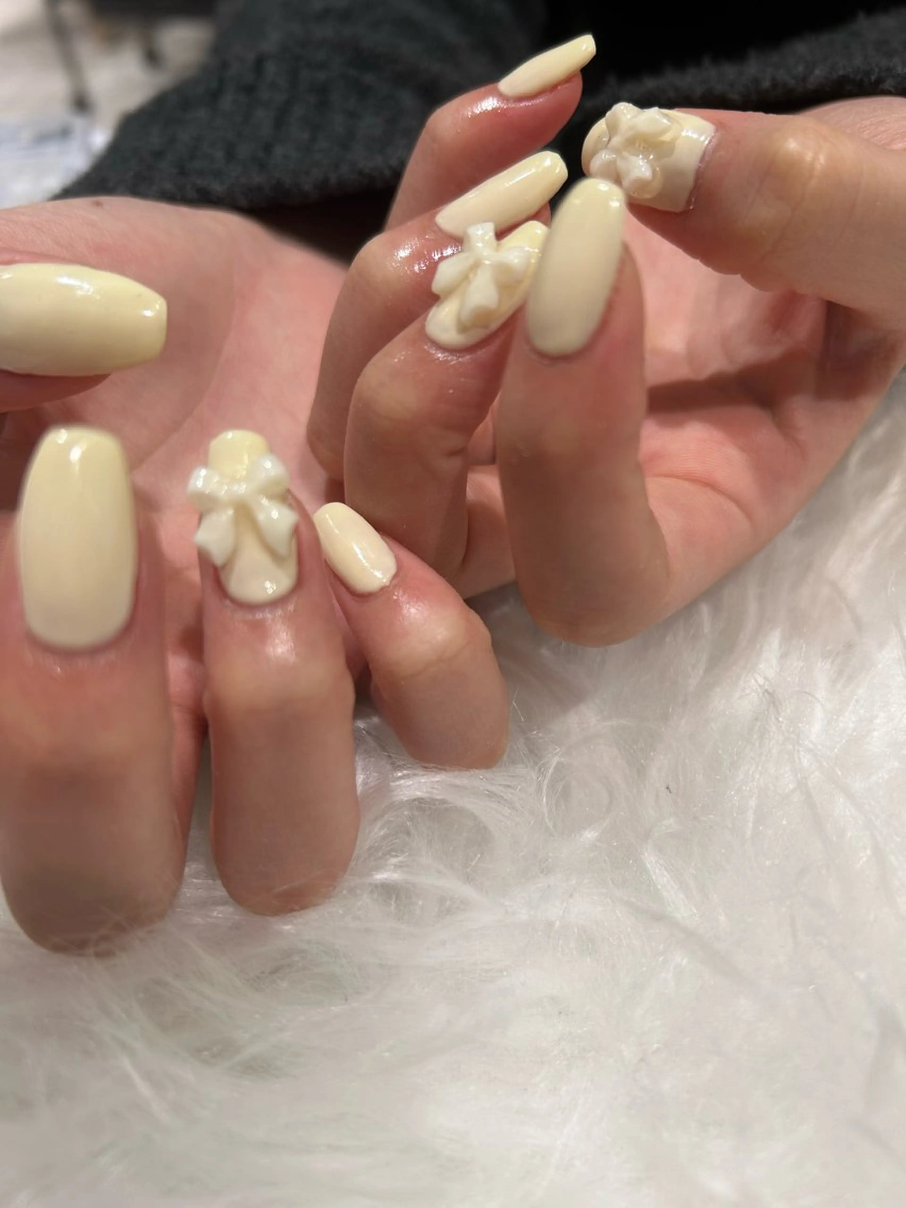 ネイル 成人式 長さ出し 韓国ネイル ショートネイル ハンドネイル ♡ハイトーン★ ネイル/しの♡のヘアスタイル