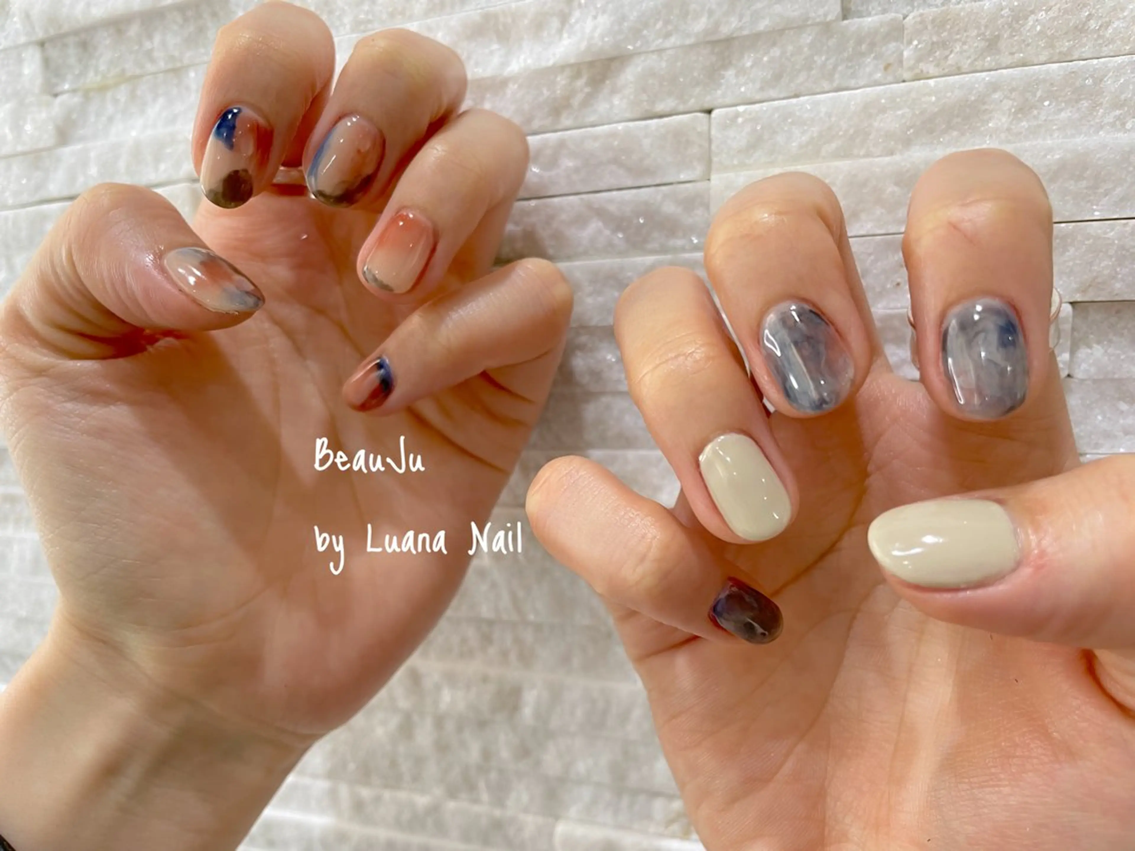 ネイル ニュアンスネイル ハンドネイル BeauJu by Luana Nailのネイルデザイン