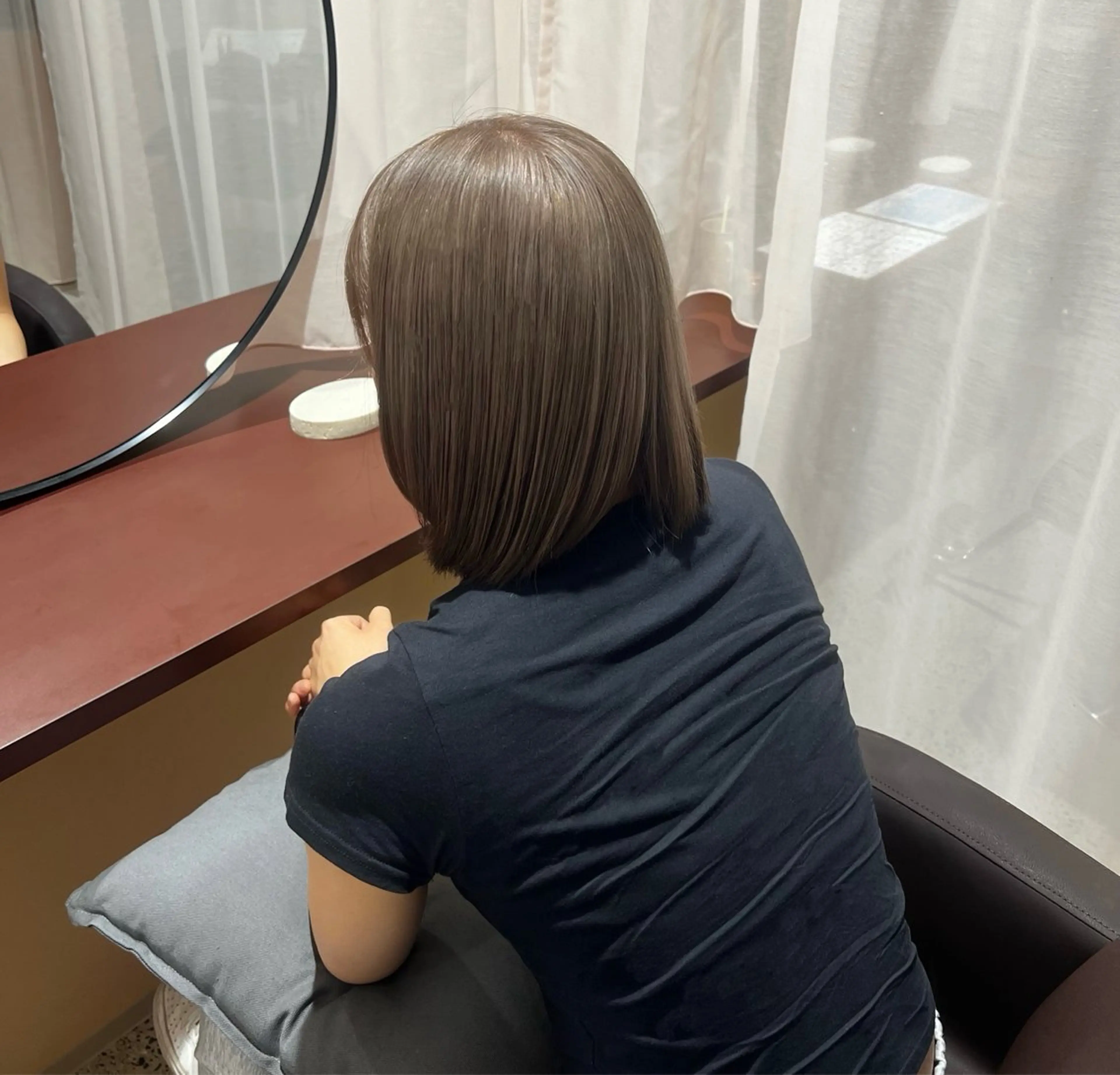 カット💇🏻‍♀️(ショートorボブまで3cm以上切らせてくれる方)+カラー🩵※刈り上げはお受けできませんの写真