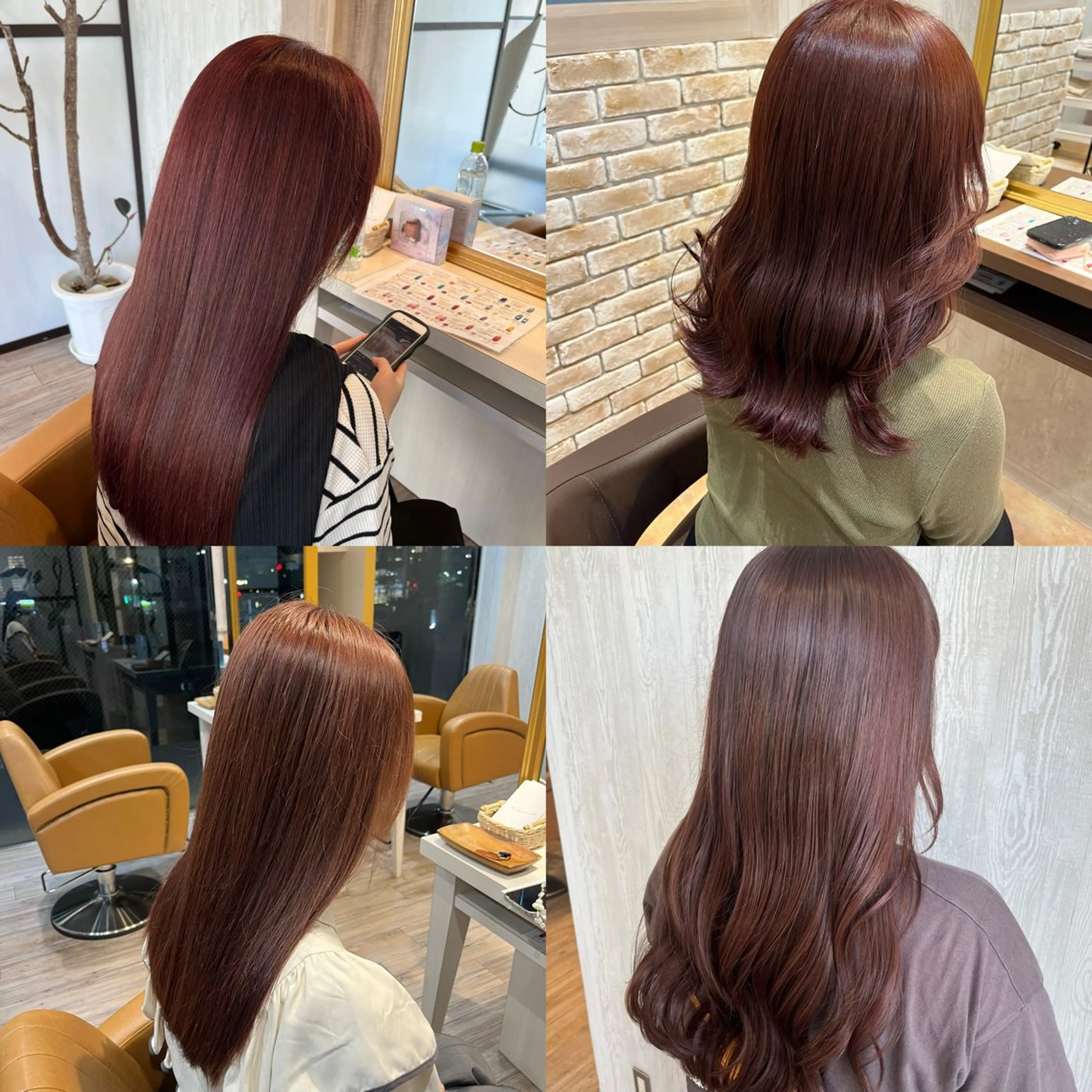 ミディアム ラベンダーブラウン ピンクブラウン ピンクラベンダー カット ヘアカラー ブリーチなしWカラー レイヤー/Rickyのヘアスタイル
