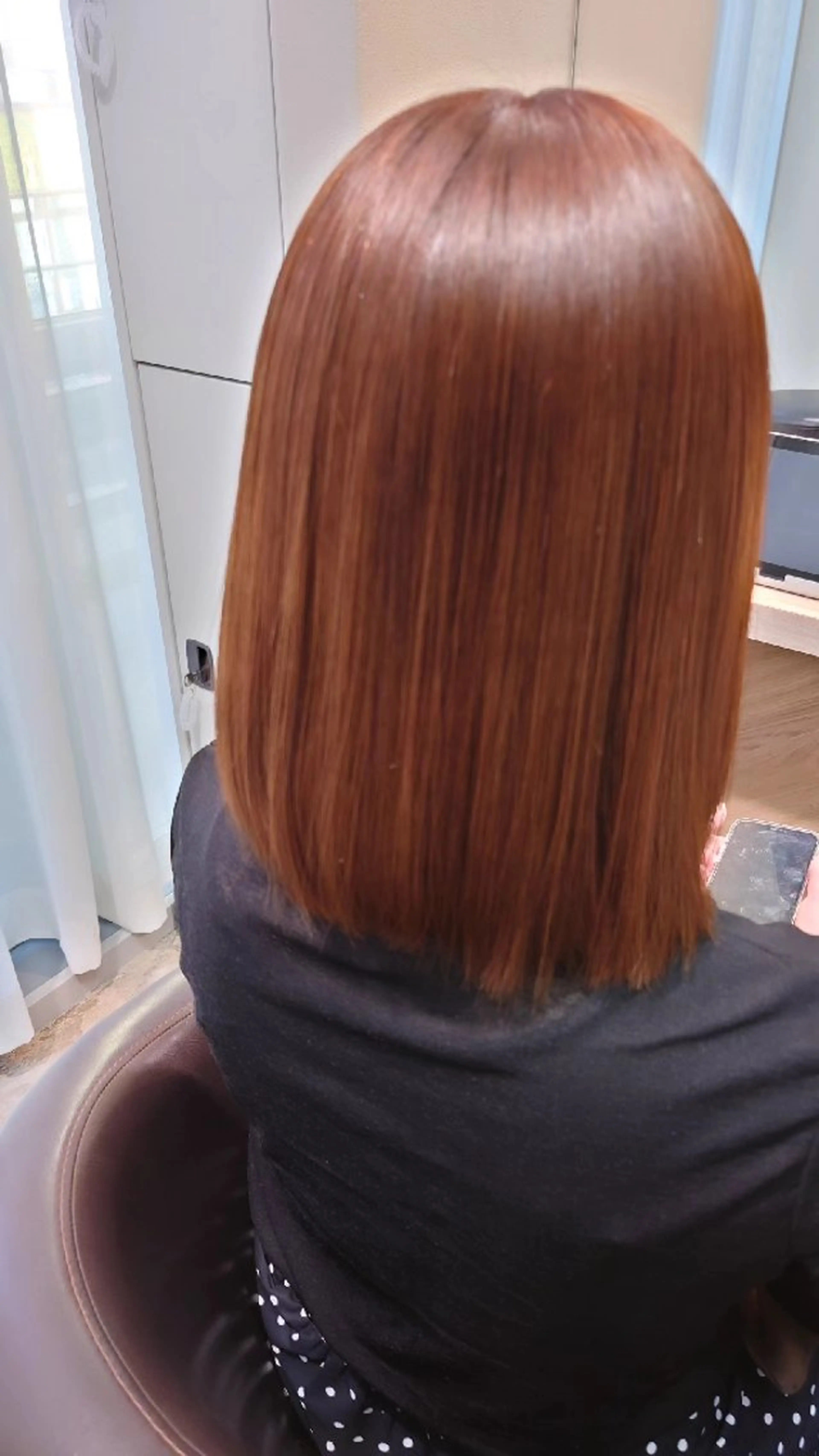 ミディアム 縮毛矯正✨艶髪　 シノハラ✨髪質改善のヘアスタイル