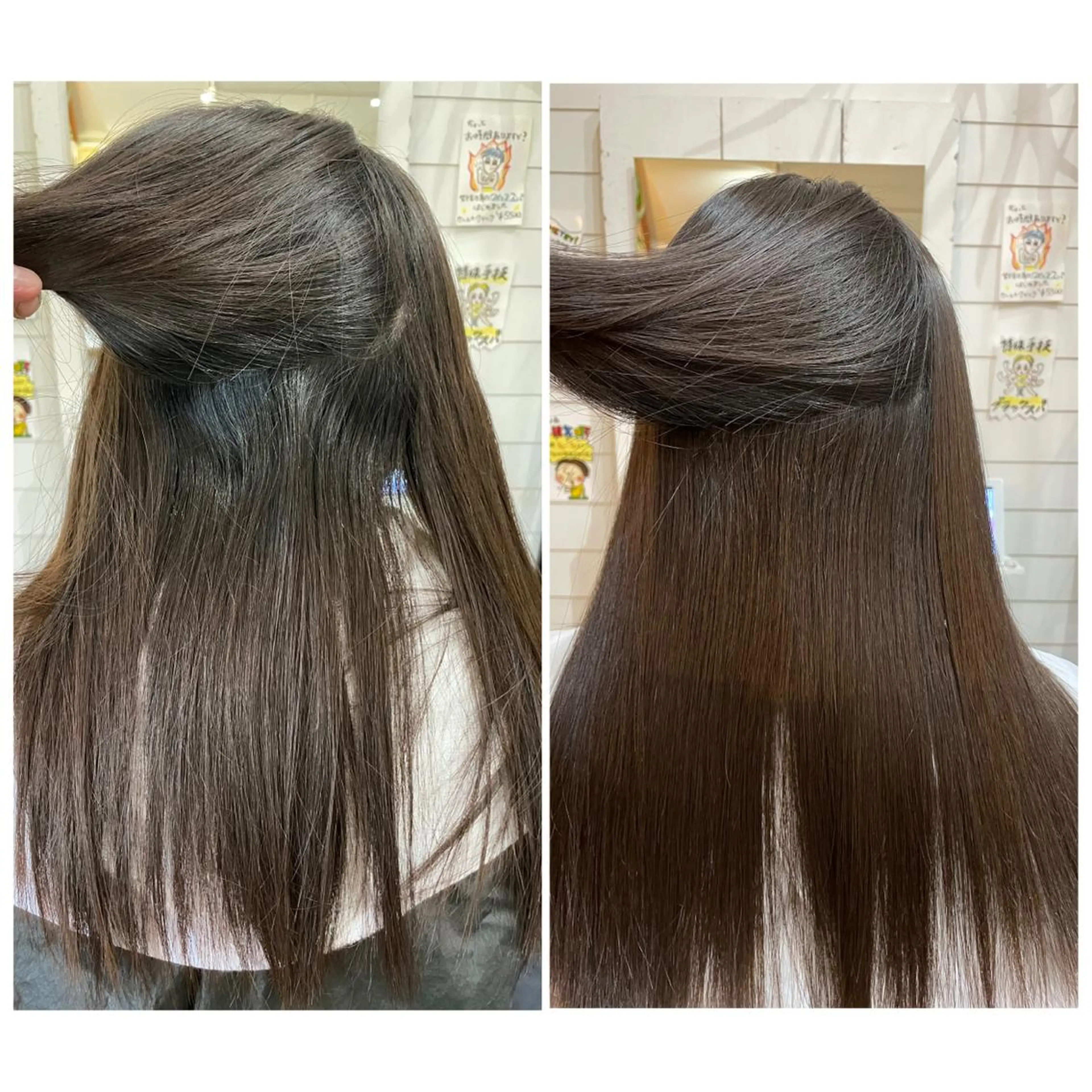 ロング パーマ 縮毛矯正 奥田 誠司のヘアスタイル