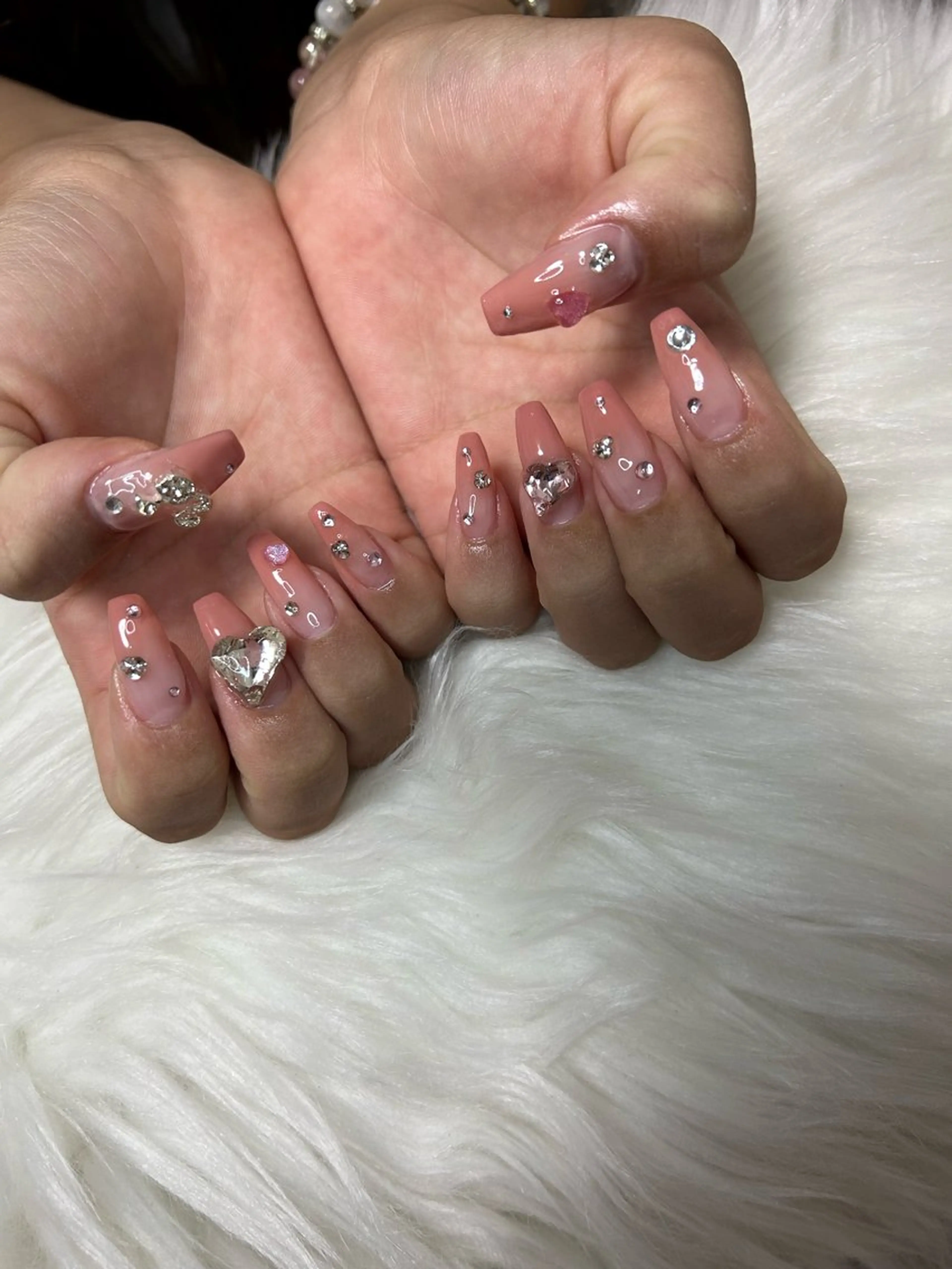 ネイル ガーリー ロングネイル Lala nailのネイルデザイン