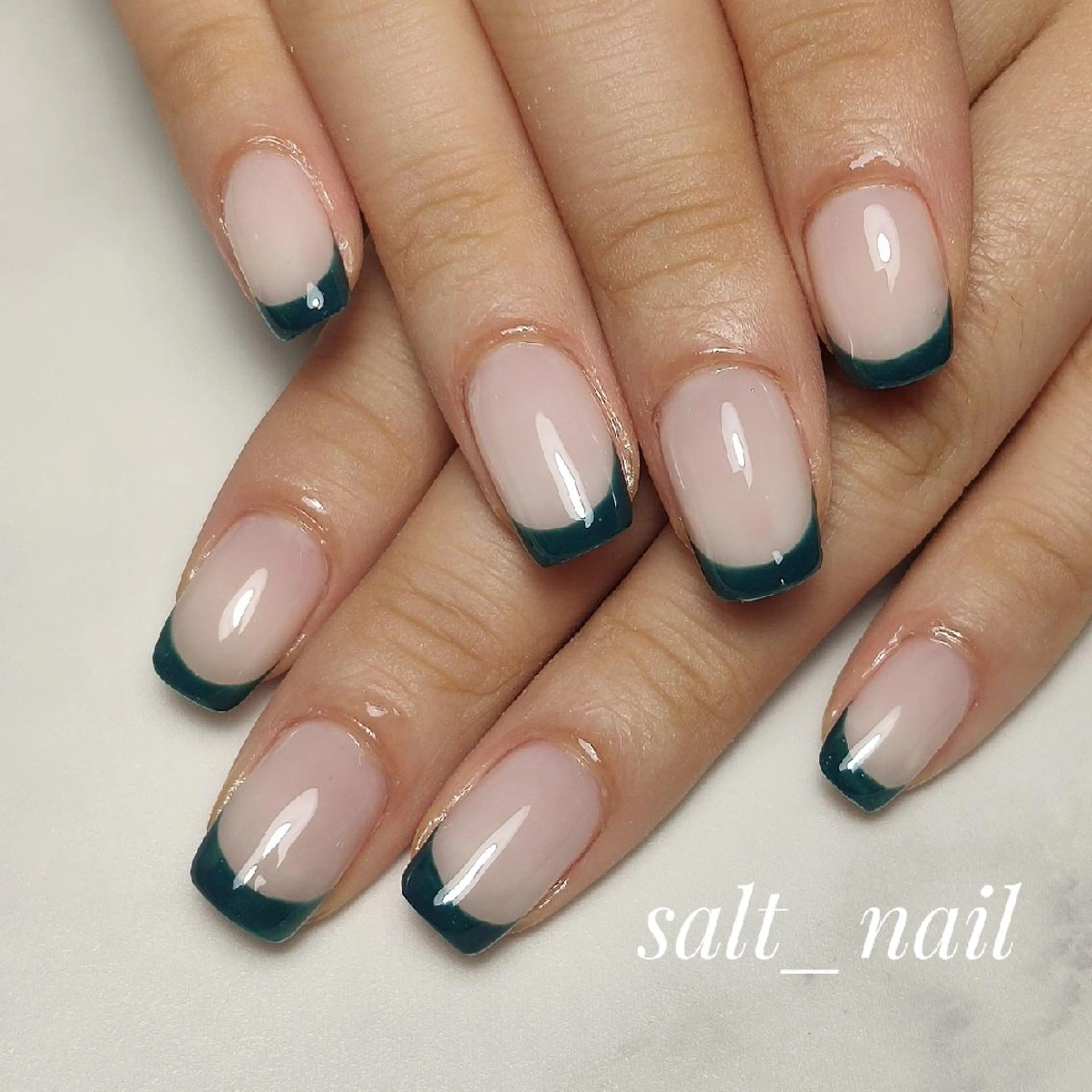 ネイル フレンチネイル 個人サロン saltnailのネイルデザイン