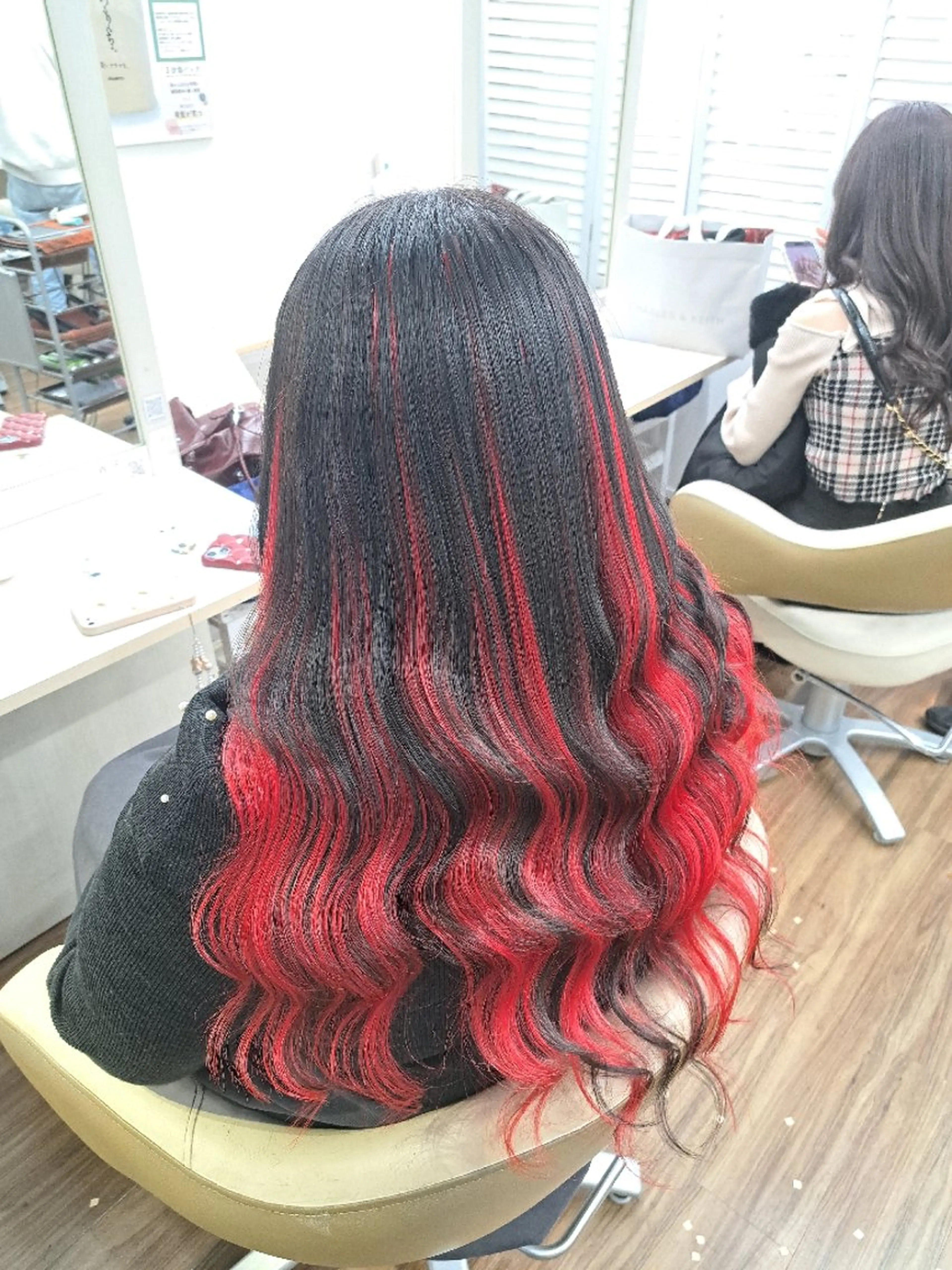 ❤可愛くイメチェン✂️プレミアムレミーシールエクステ80枚※エクステのカット込みの写真