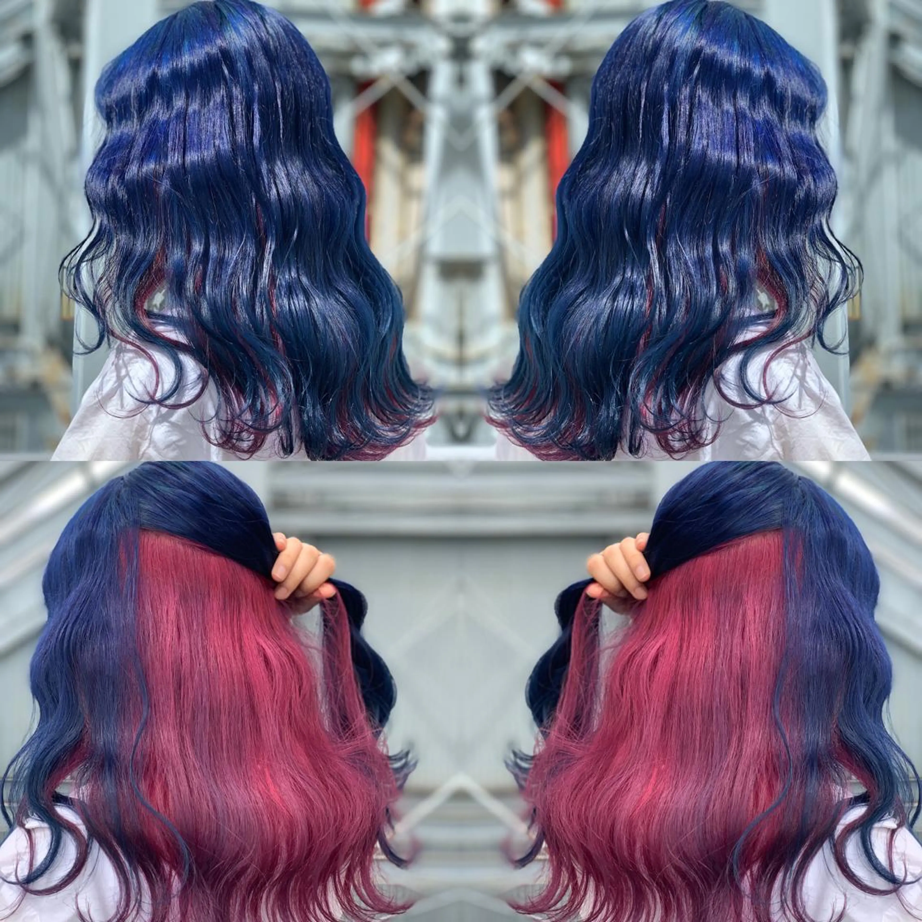 セミロング 髪質改善×ハイトーン 中田啄也のヘアスタイル