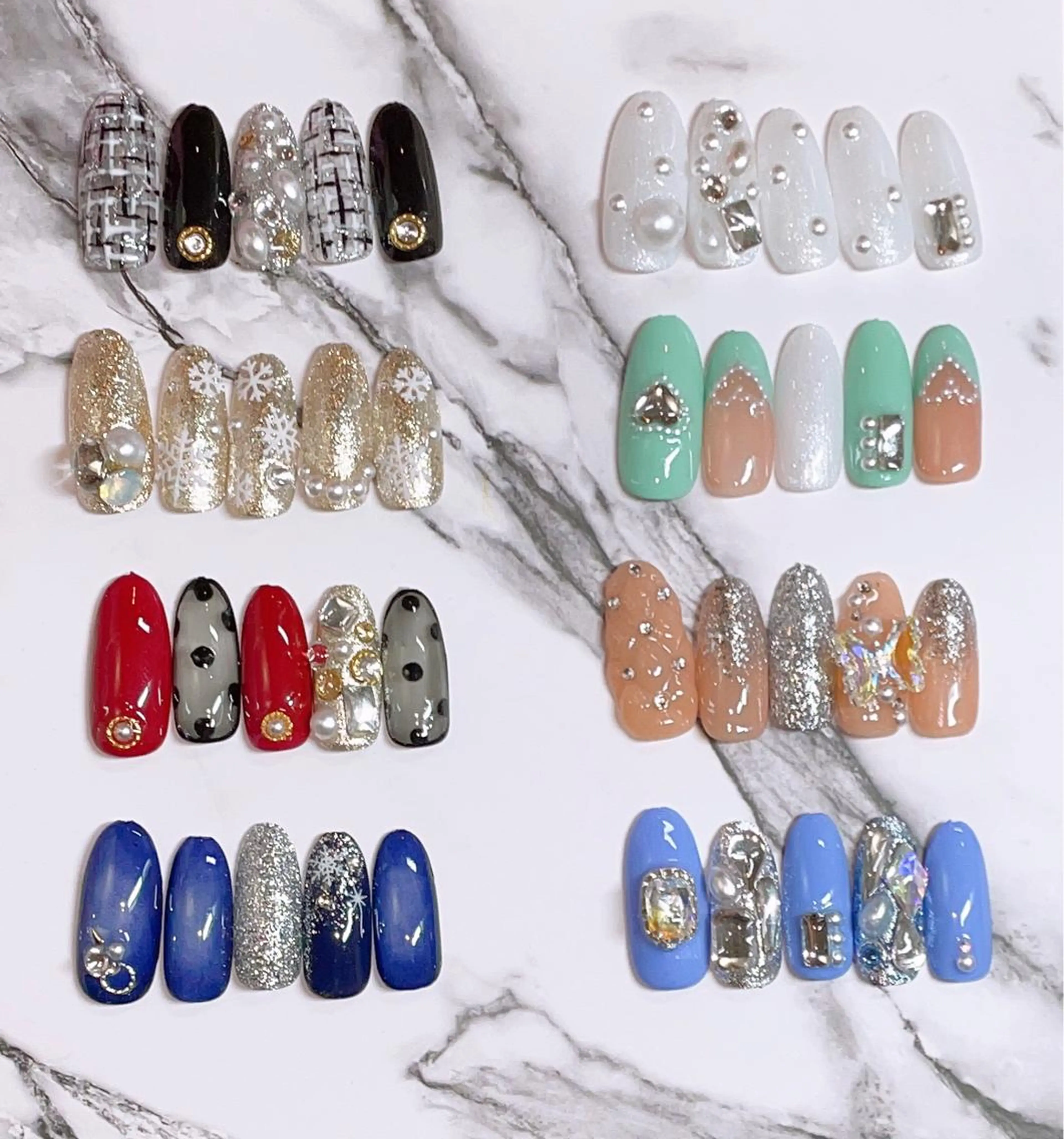 ネイル ハンドネイル VIERU 🌈🎀💖のネイルデザイン