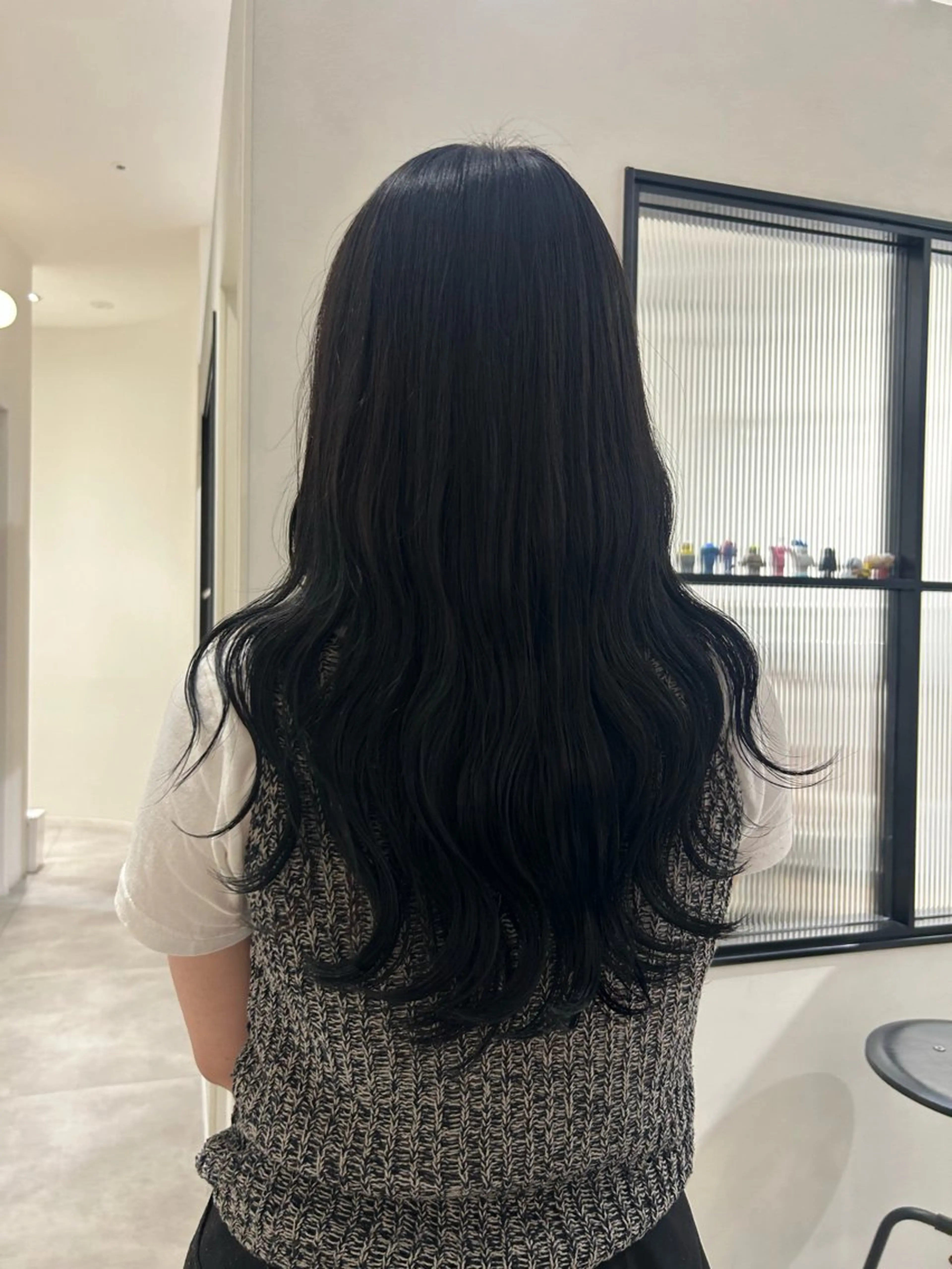 ロング カラー 黒髪 Nanami🧸🤍 ワンカラーモデル募集のヘアスタイル