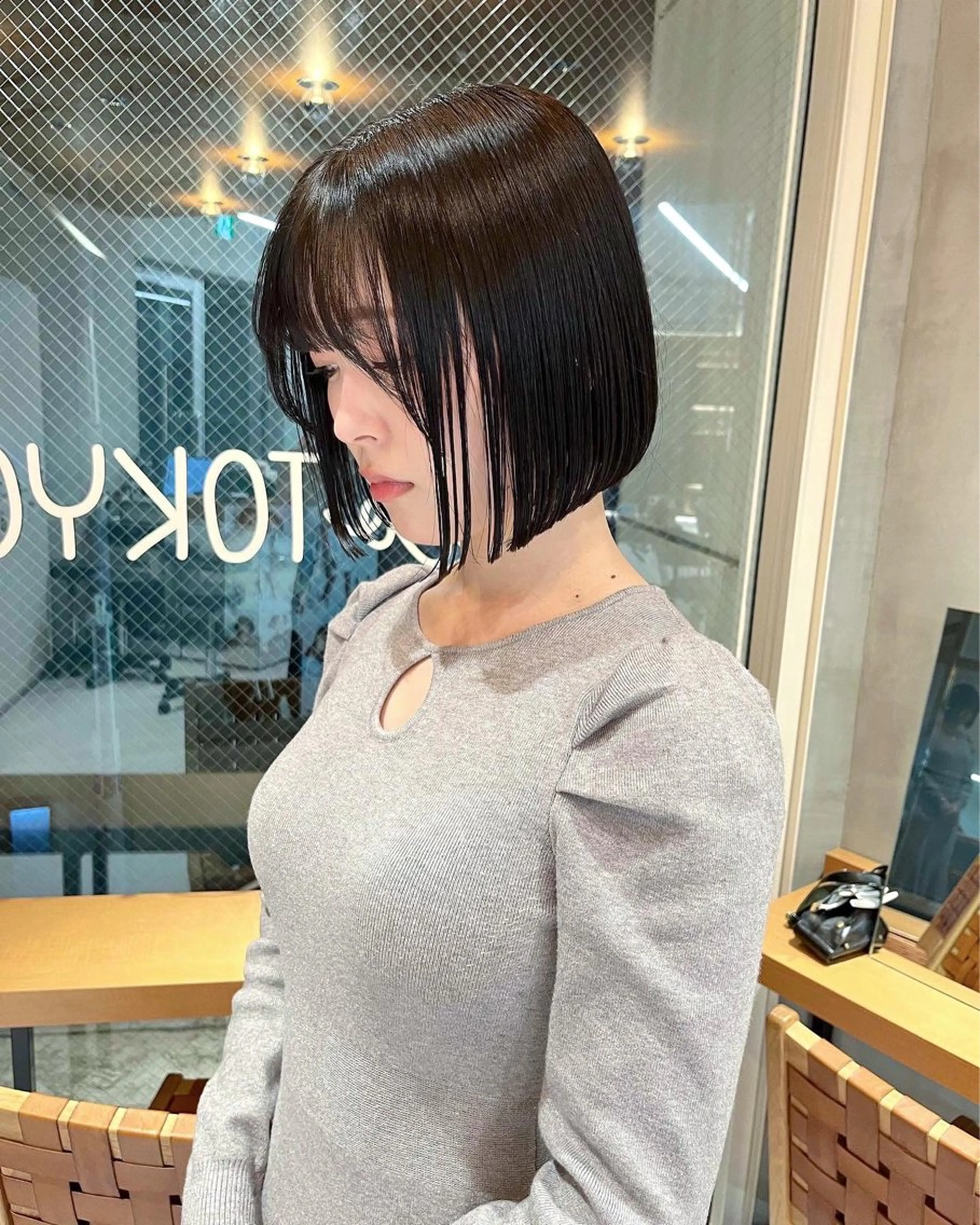 ミディアム カラー ボブ&艶髪透明感 カラー♡TOMOE♡のヘアスタイル