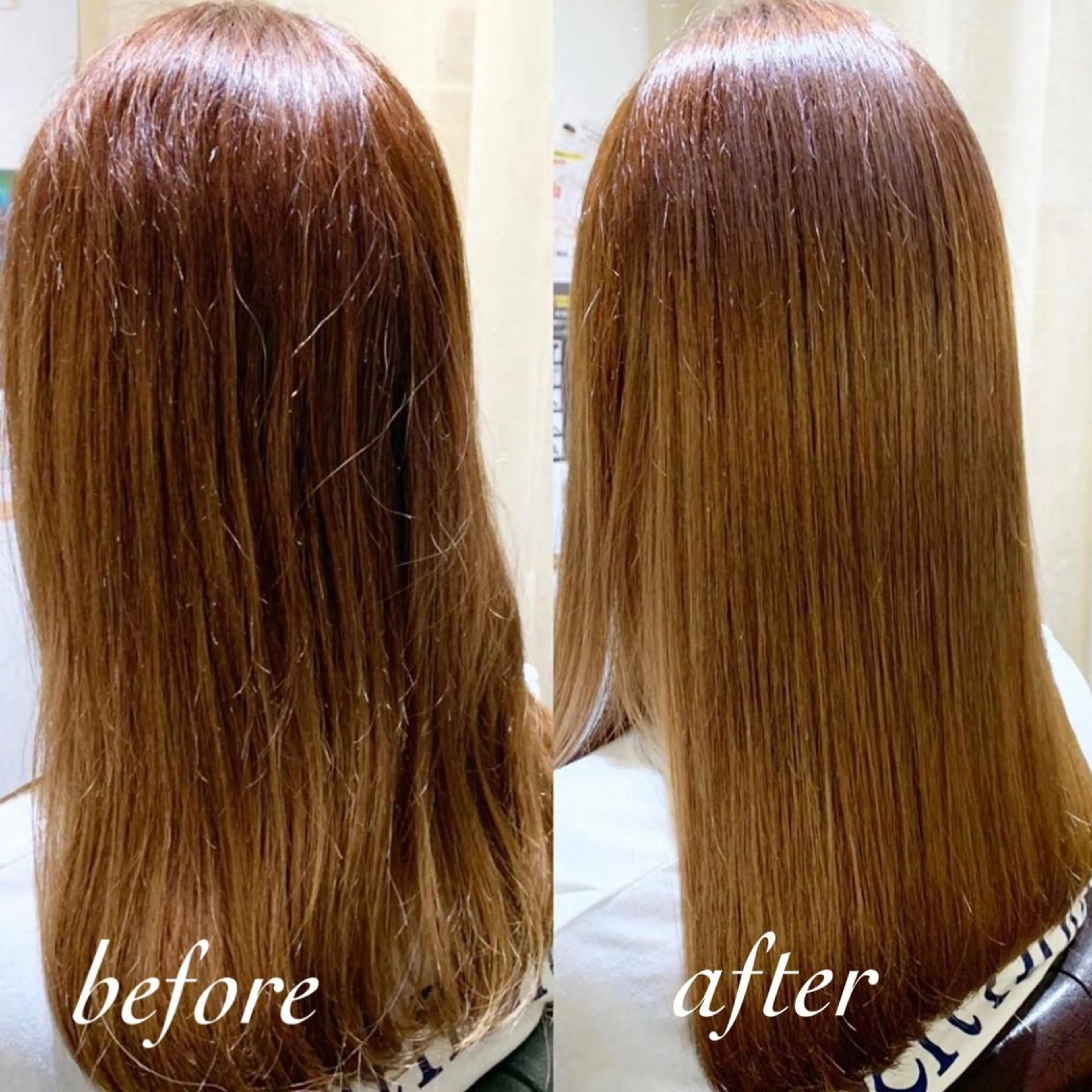 セミロング ハイライト 髪質改善 レイヤーカット トリートメント ayaka 髪質改善レイヤーのヘアスタイル