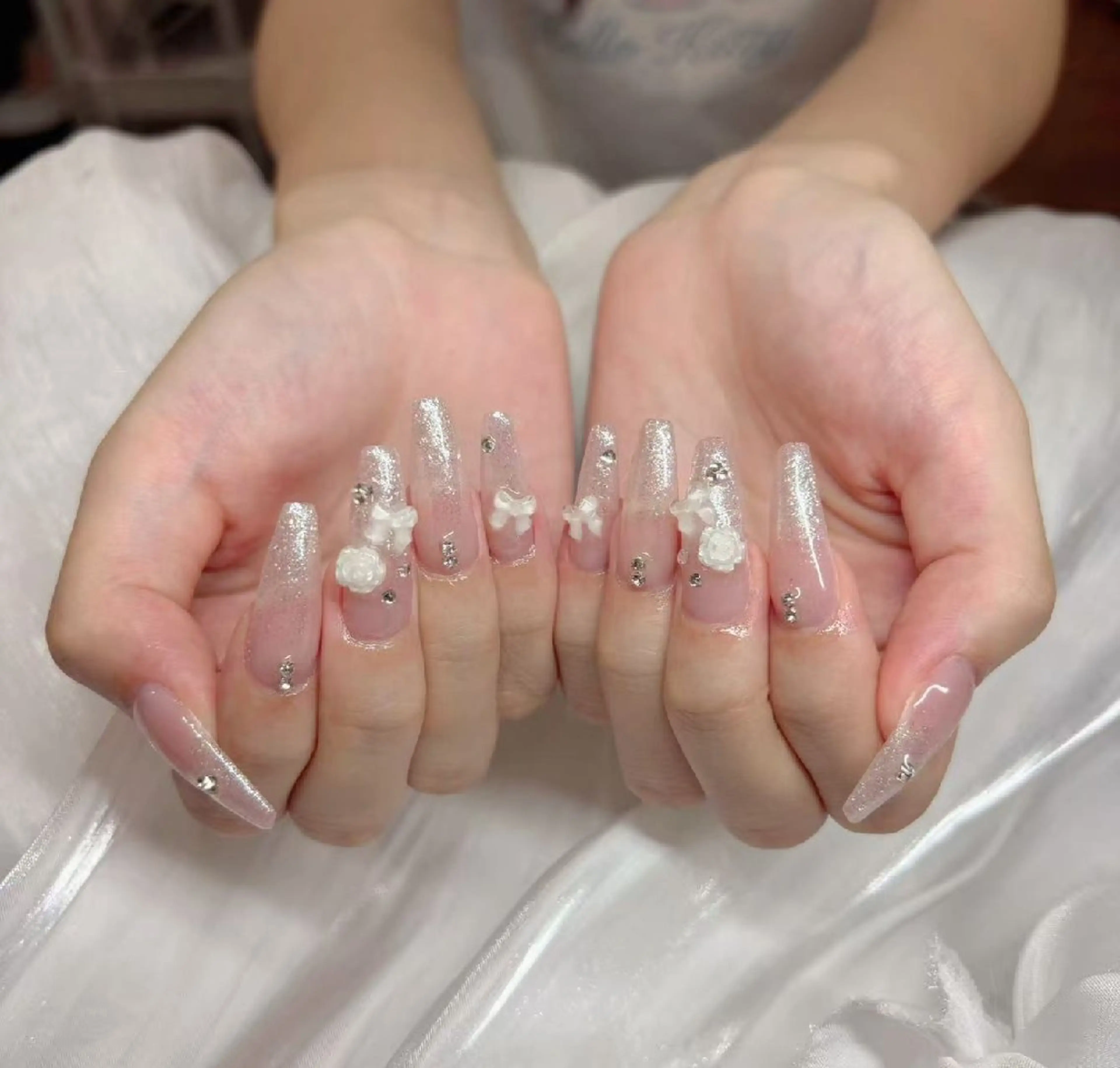 ネイル フットネイル フレンチネイル ジェルネイル ガラスフレンチ 韓国ネイル ハンドネイル ハンドケア The  Nail 新大久保店のその他イメージ