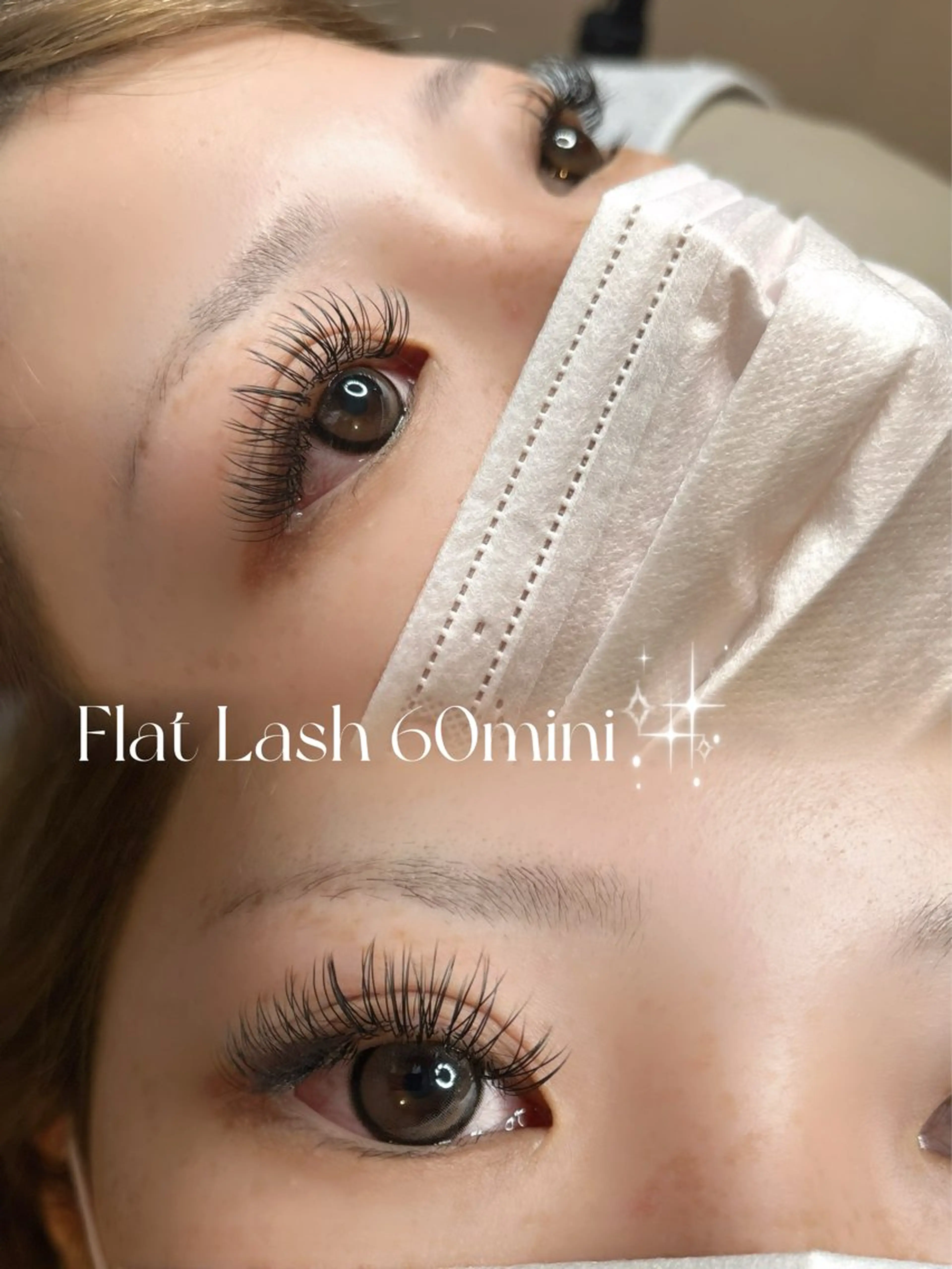 マツエク・マツパ 付け放題 フラットラッシュ Allure Aのマツエク・マツパデザイン