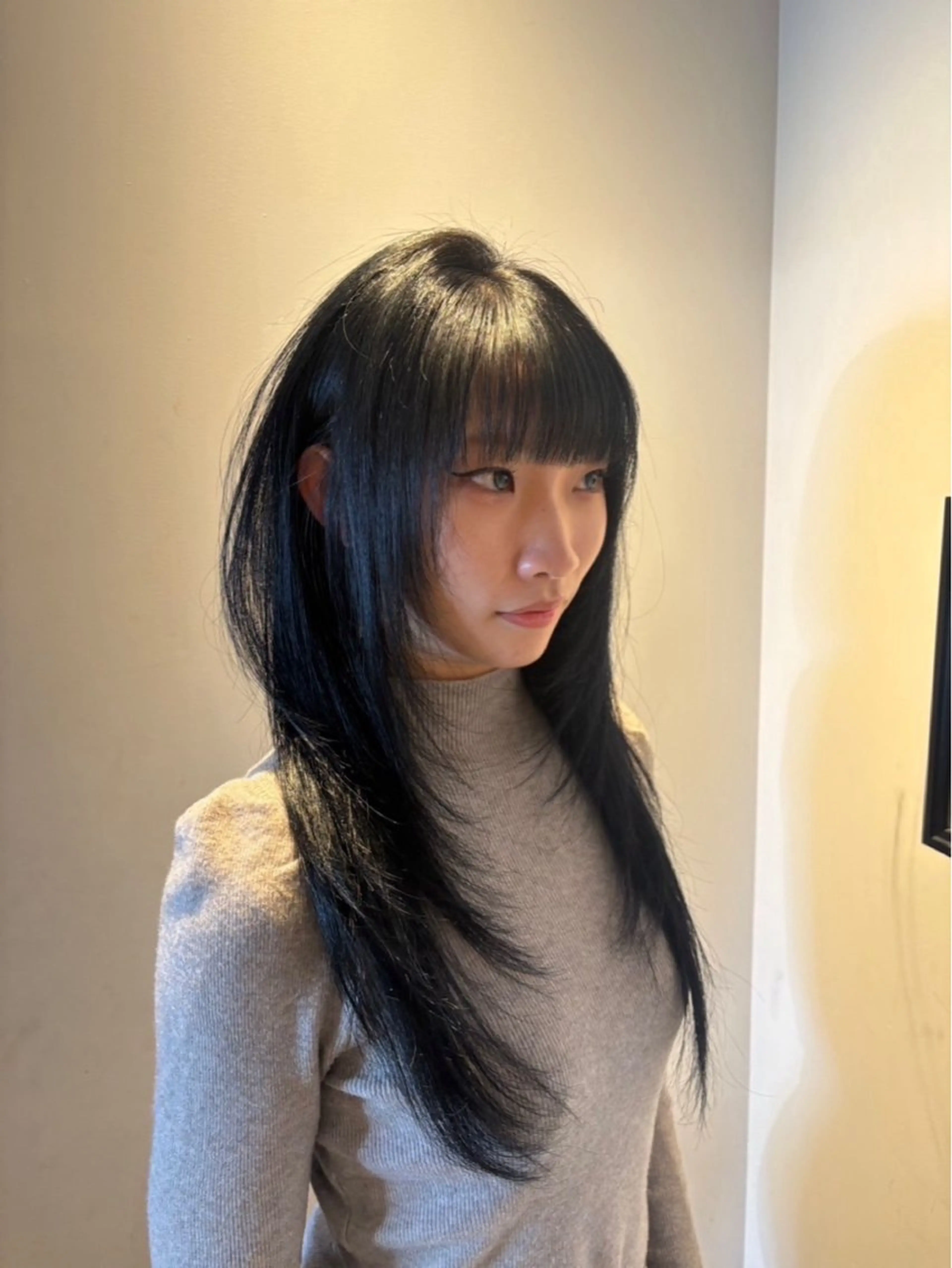 ロング 韓国風ヘア トリートメント カット トリートメント bloc japon所属・Shiena/ モテ愛されのヘアスタイル