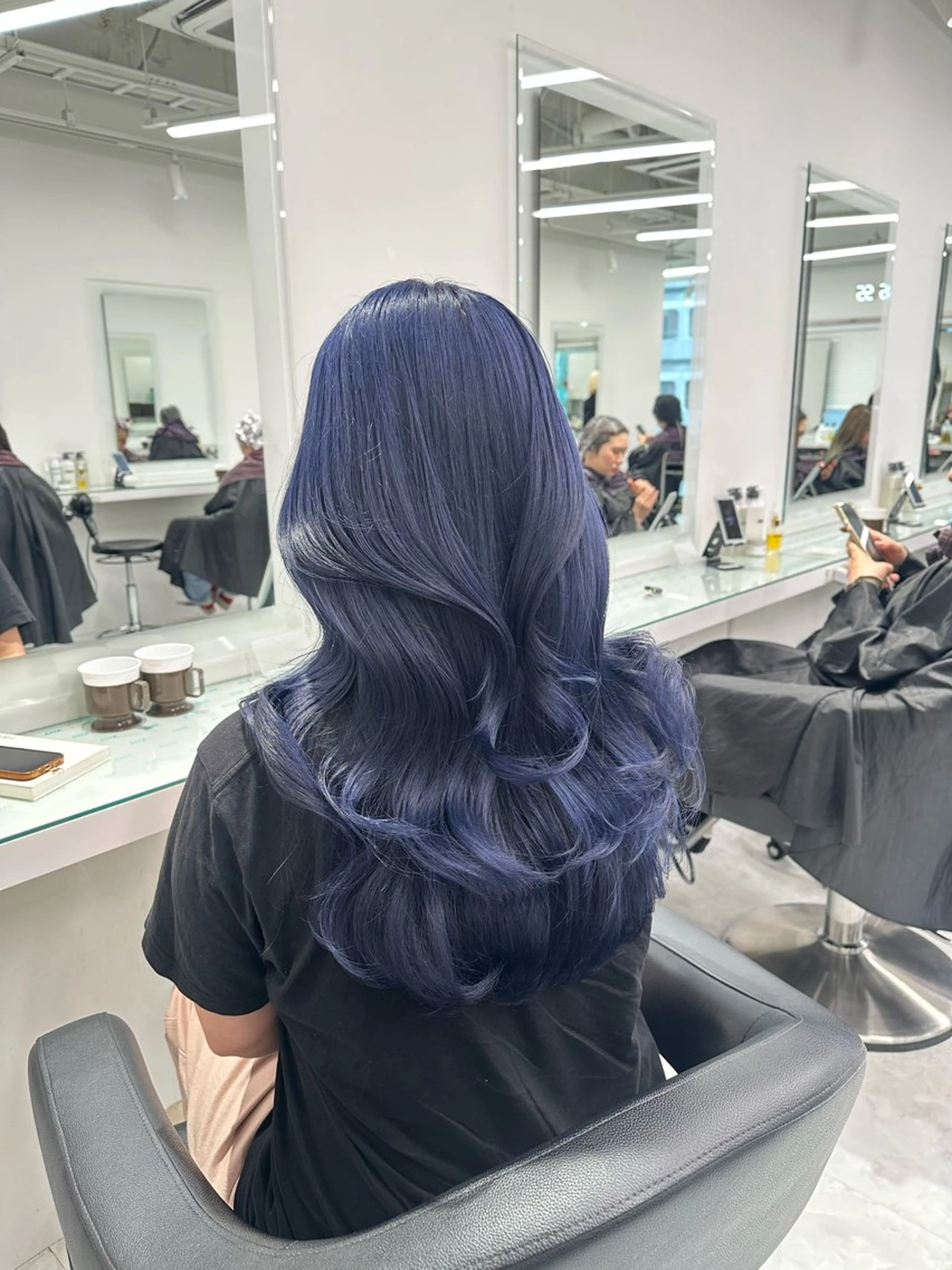 セミロング カラー ヘアカラー トリートメント ヘッドスパ ヘアセット ❄最強かわいいカラー ❄️MINA❄️のヘアスタイル