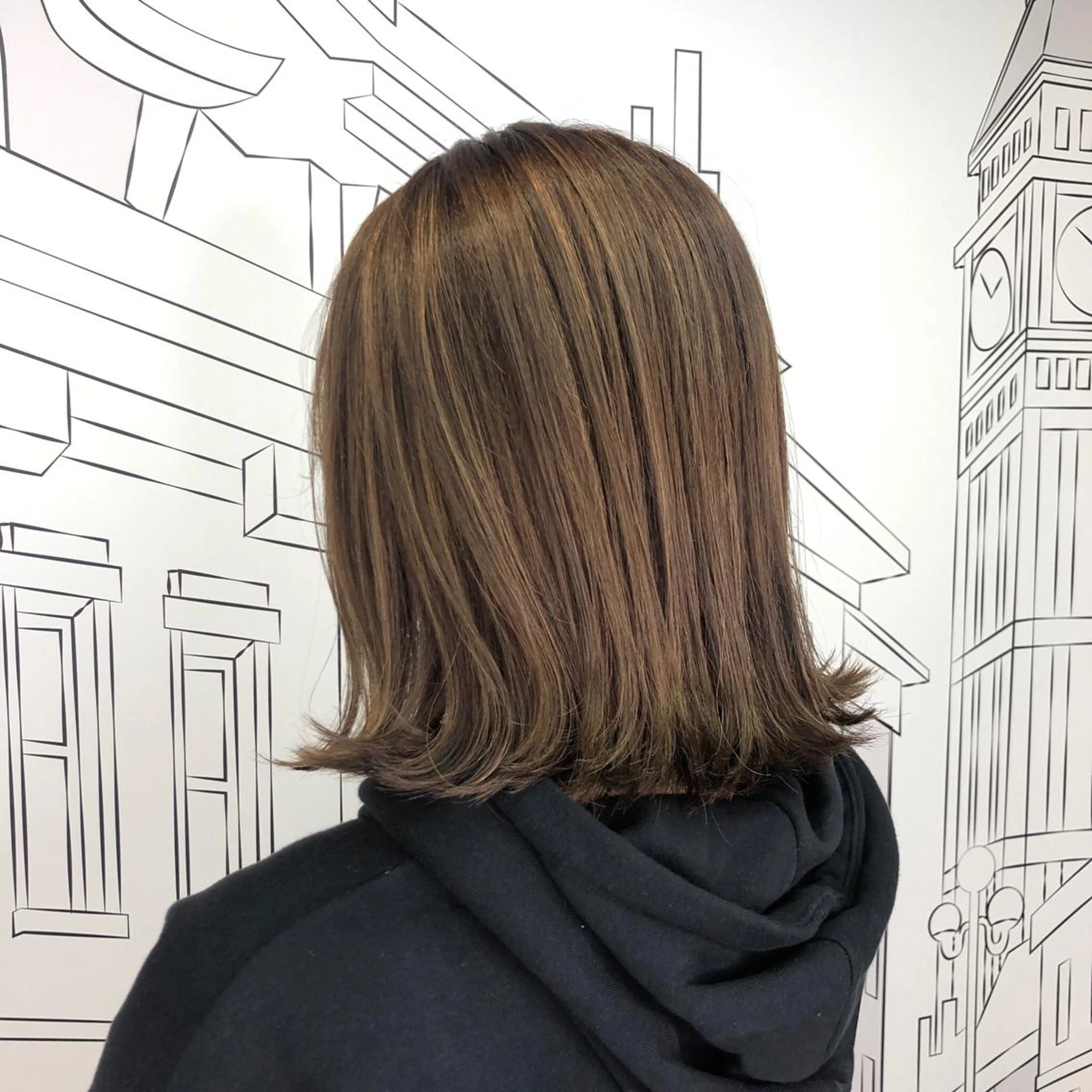 ミディアム カラー レイヤー,ボブ / 彩未のヘアスタイル